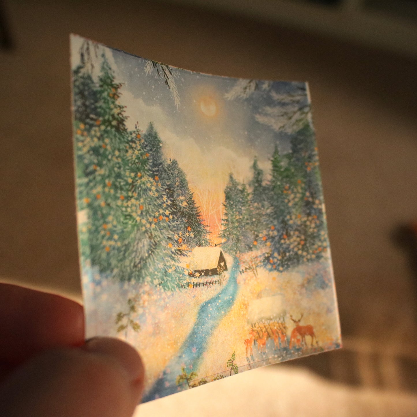 Metallic sticker "December Moon"