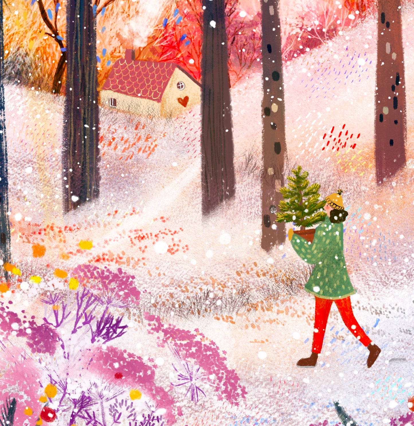 Giclee Fine Art Print "Coming Home for Christmas"