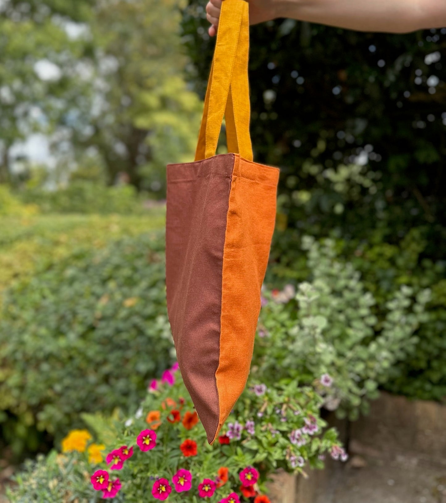 Handmade Linen Tote Bag