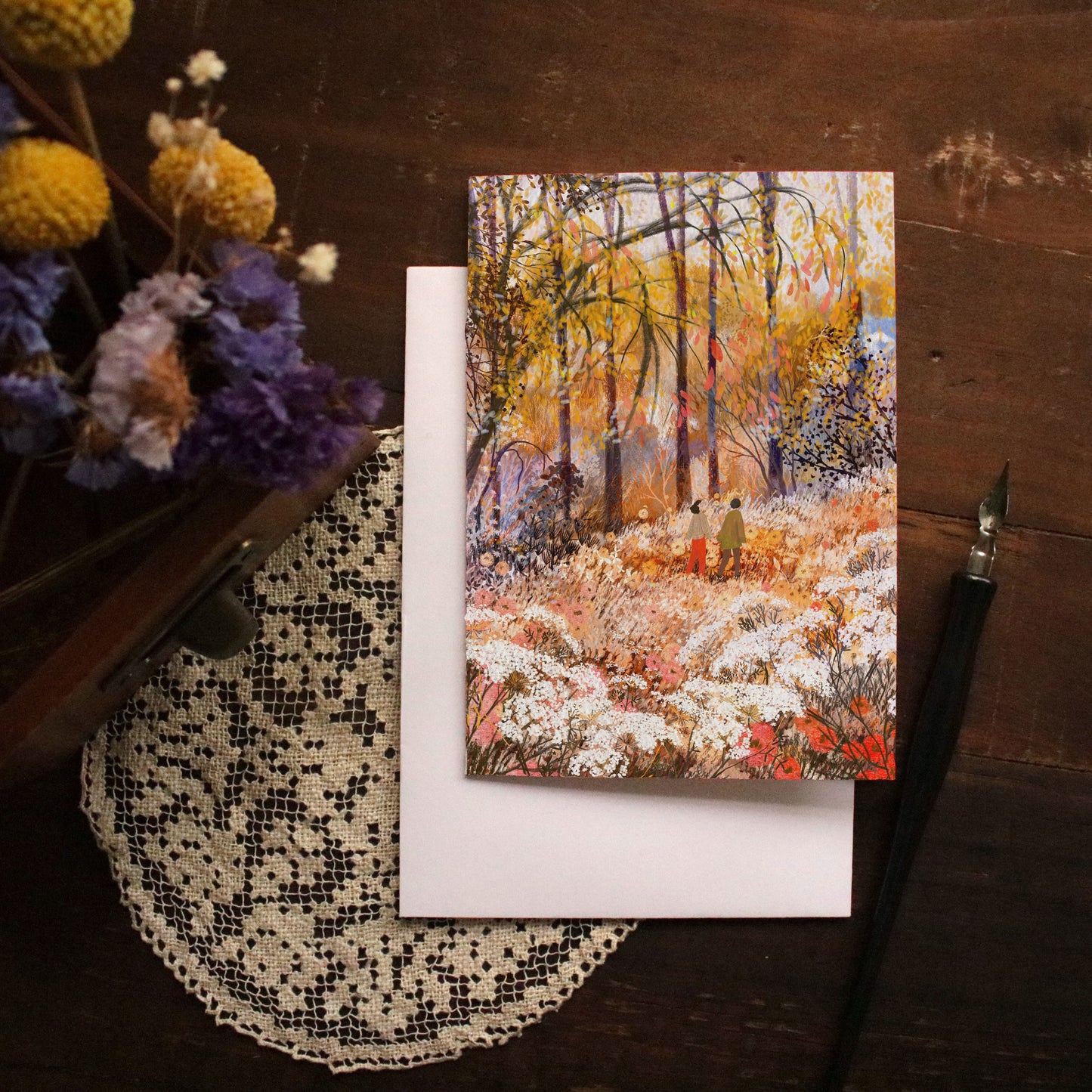 Greeting Card "Autumn Walk"