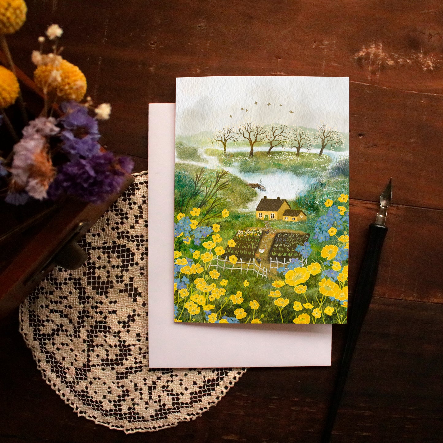 Greeting Cards set of 3 "March, April and May"