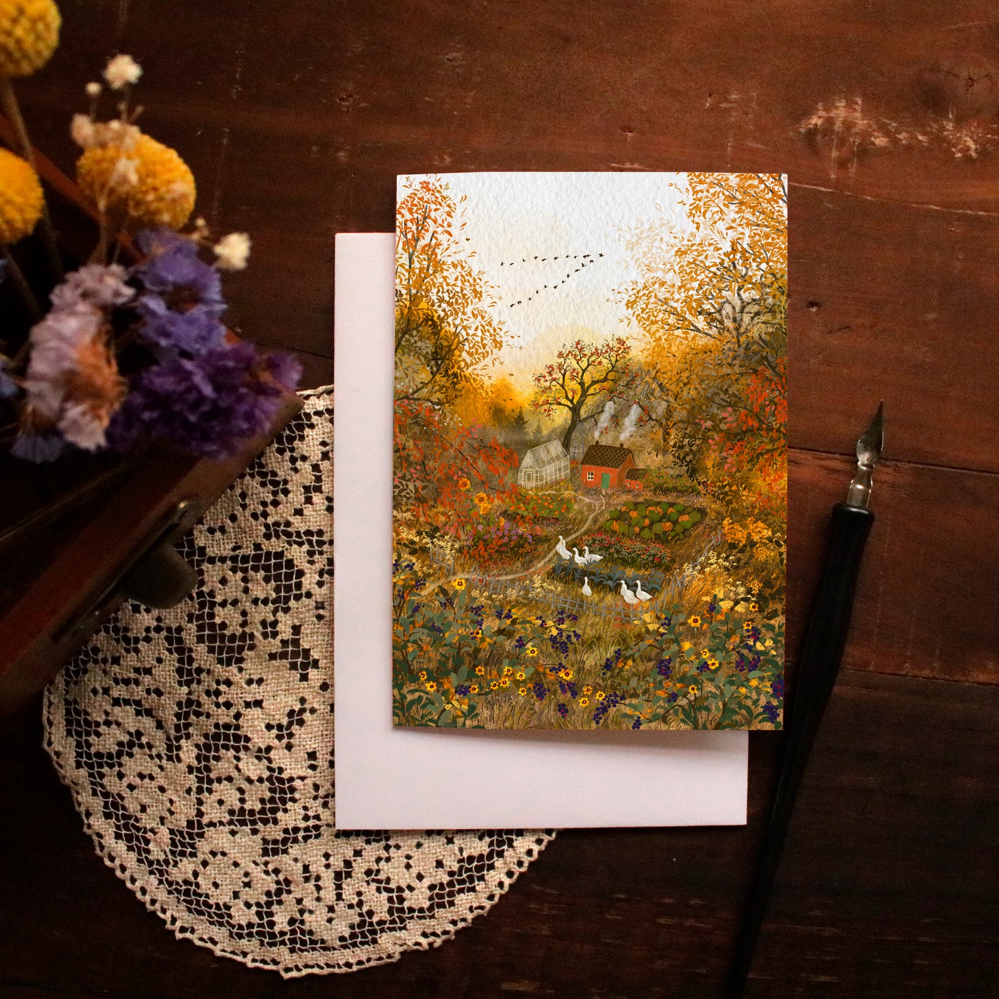 Greeting Card "Autumn's Embrace"