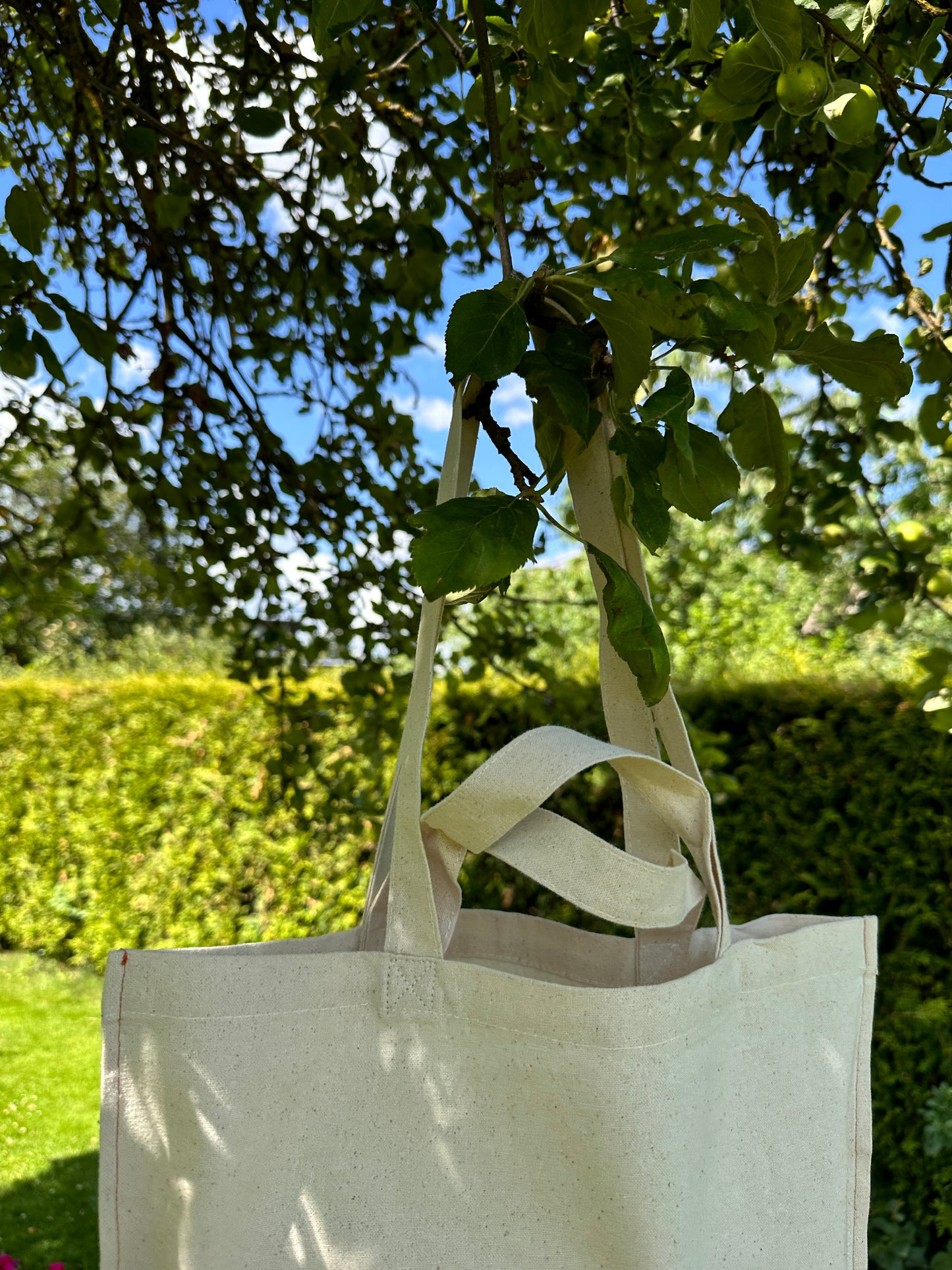 Essential Cotton Tote Bag "Peach House"