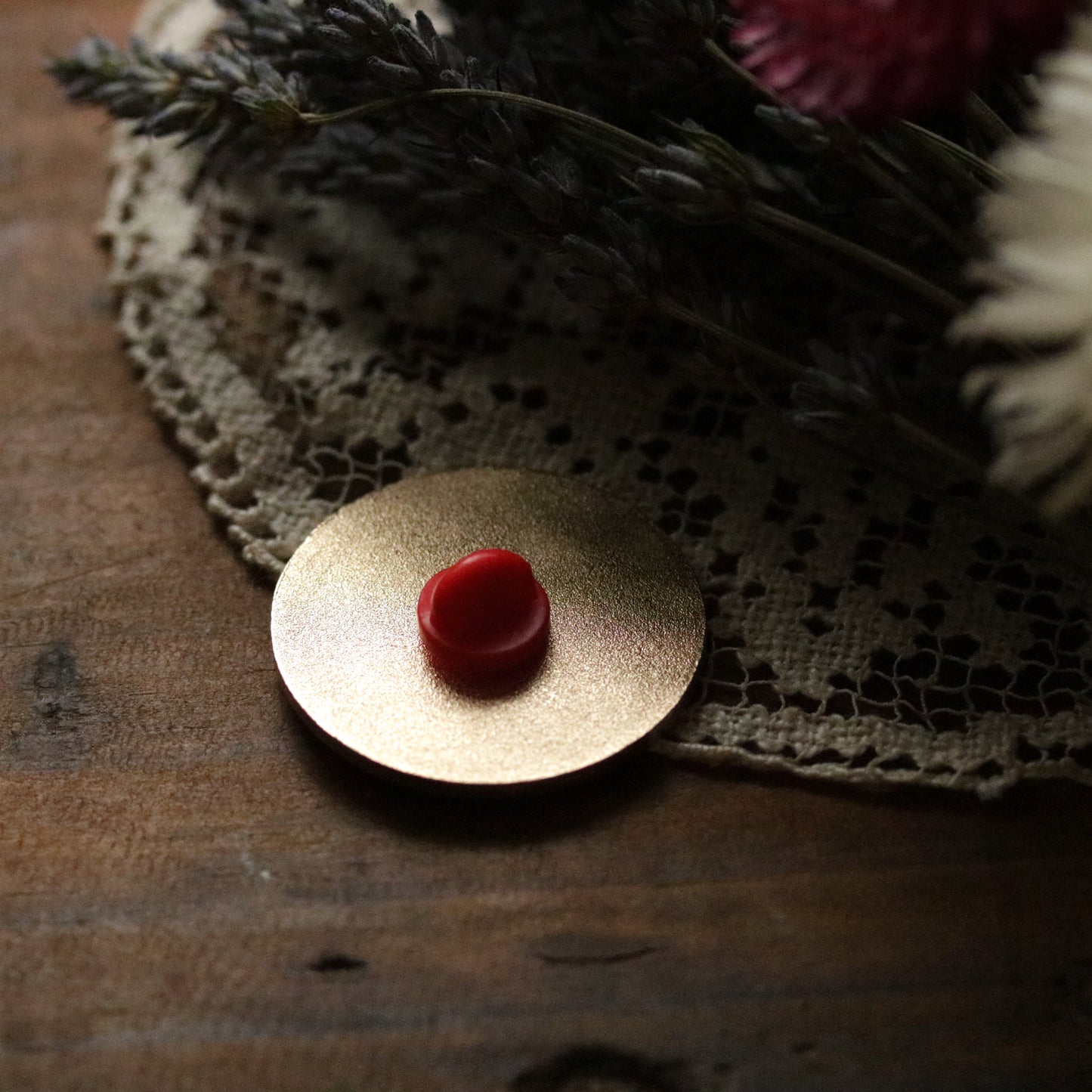 Enamel Pin "Chicken and Strawberries"