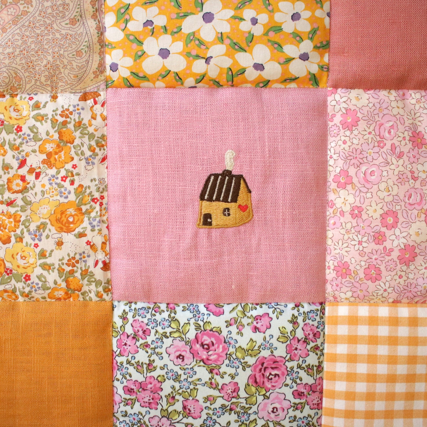 Patchwork Wall Hanging "Flower Fields"