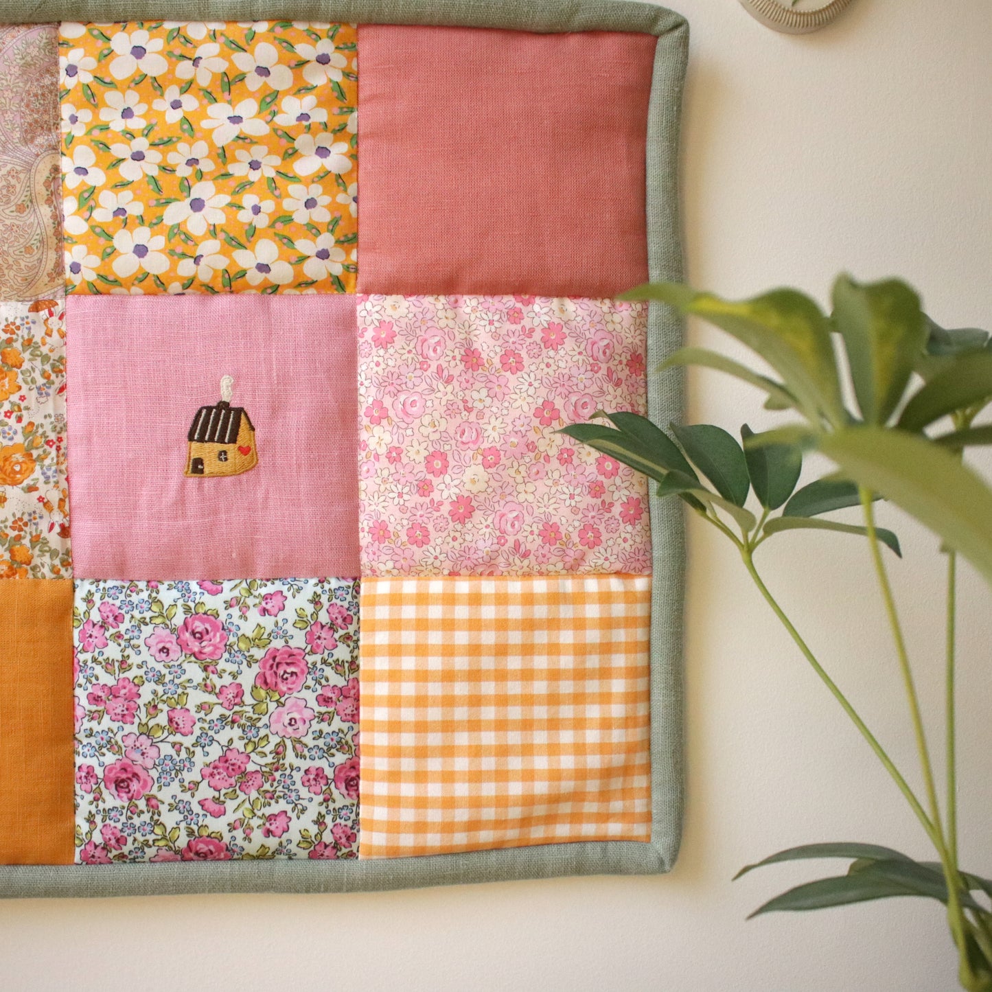 Patchwork Wall Hanging "Flower Fields"