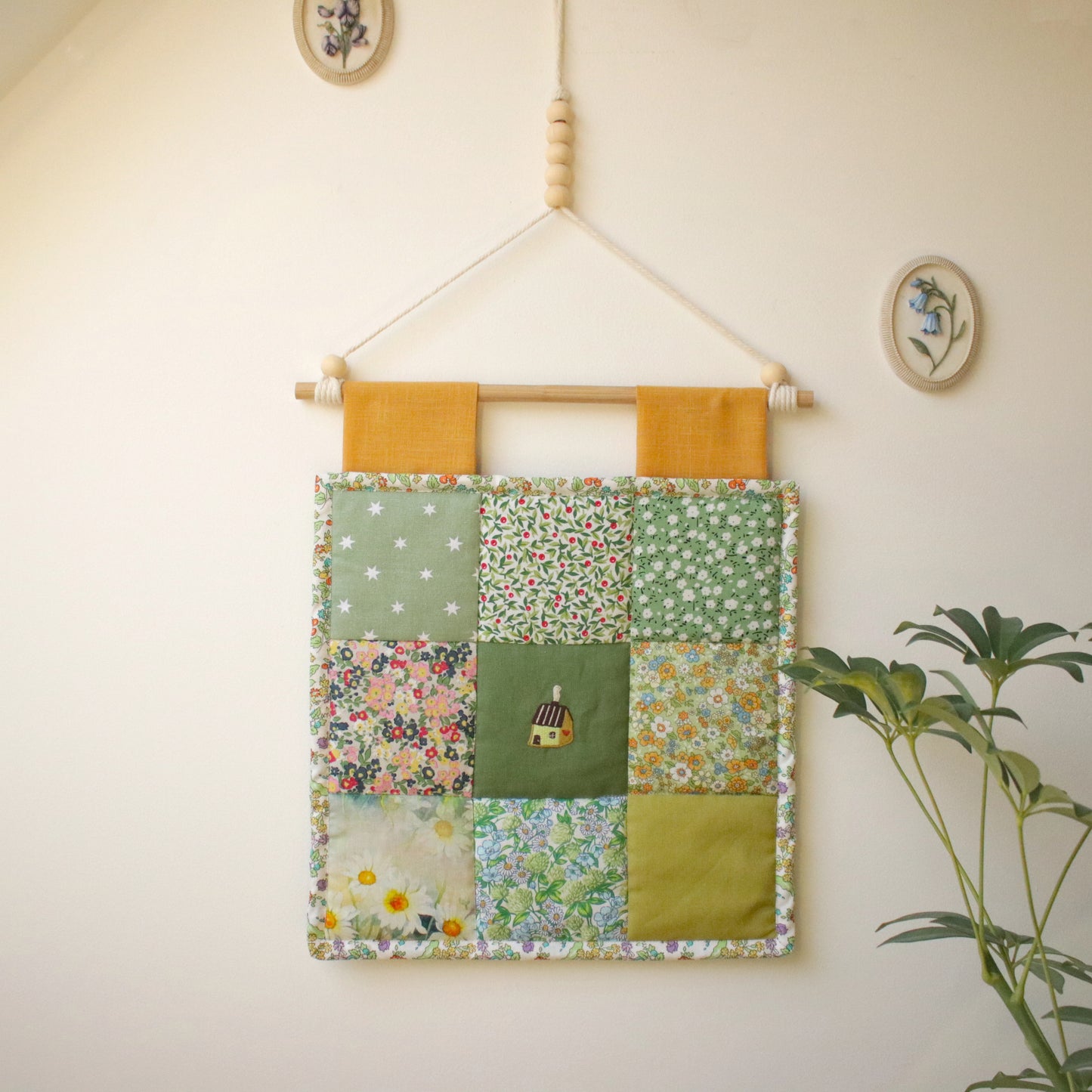 Patchwork Wall Hanging "Springtime Garden"
