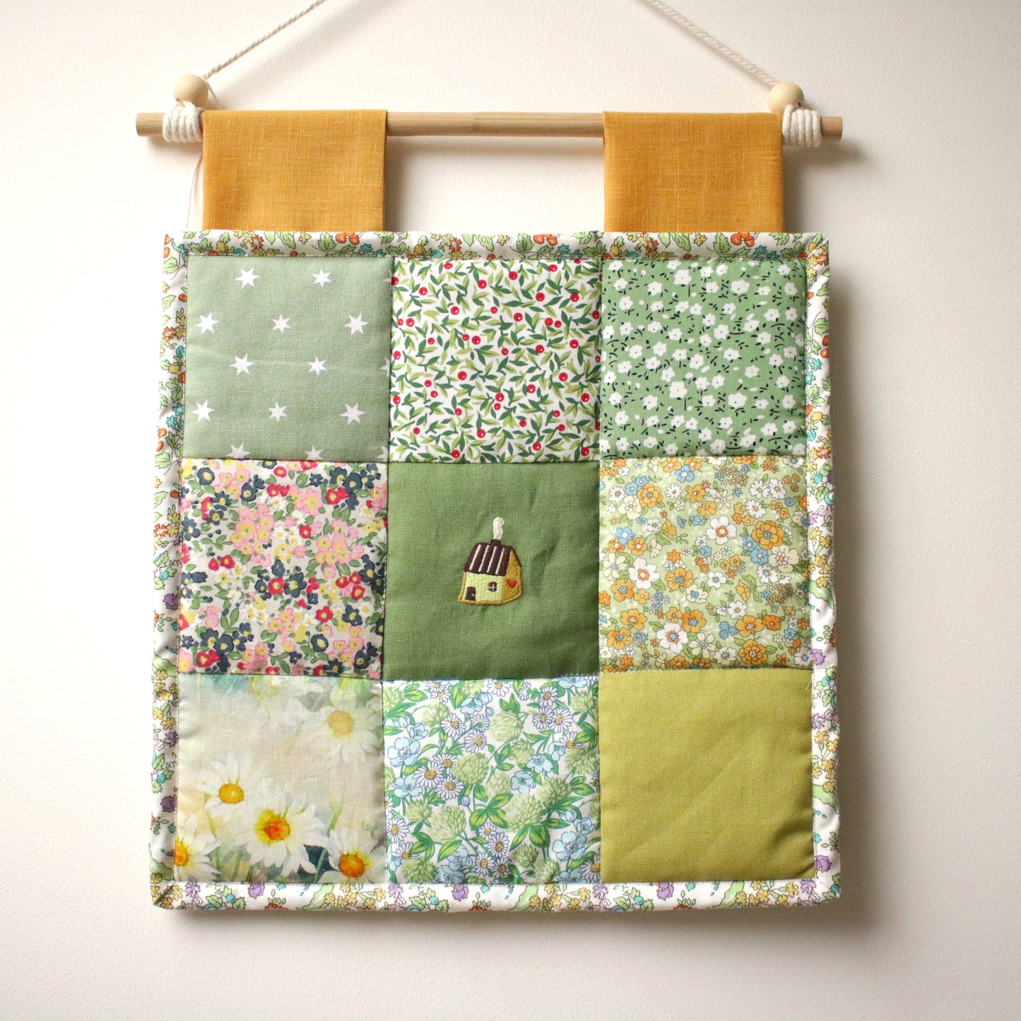 Patchwork Wall Hanging "Springtime Garden"