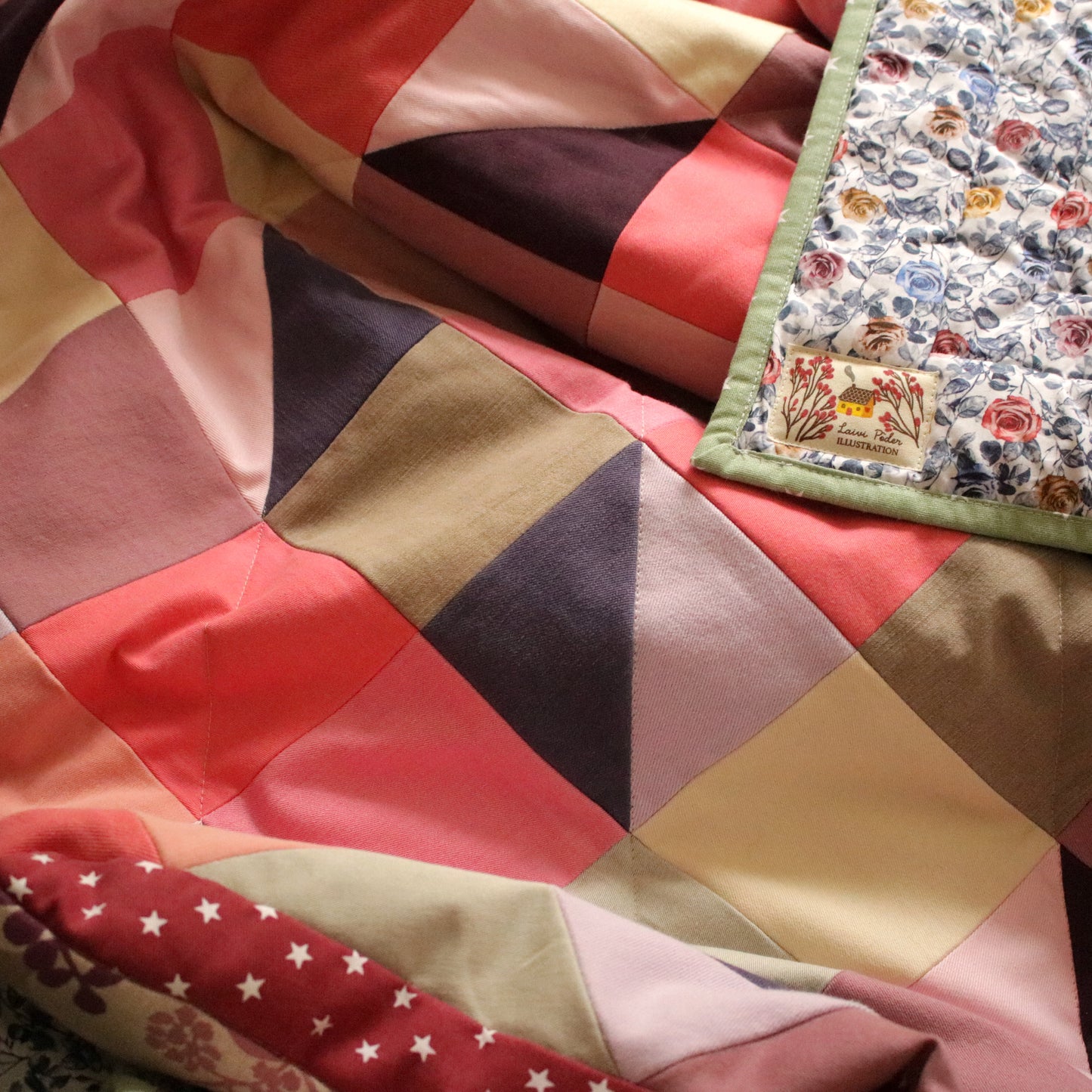 Heirloom Patchwork Blanket "Autumn Leaves"