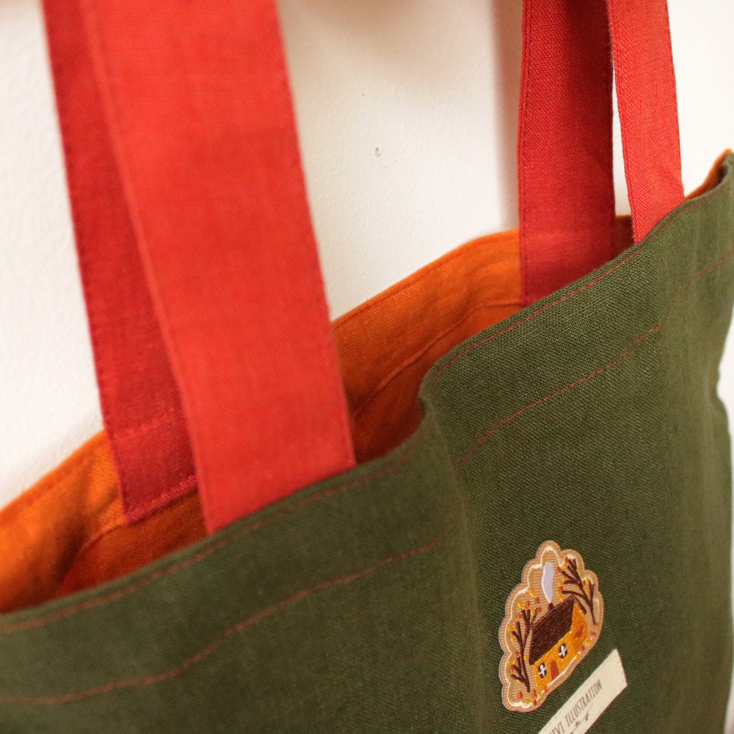 Handmade Linen Tote Bag