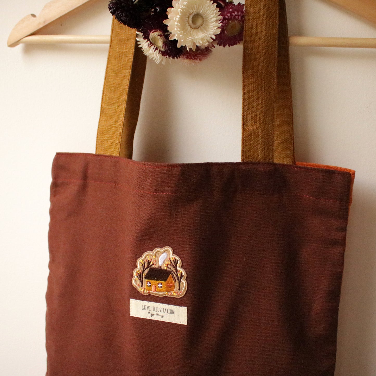 Handmade Linen Tote Bag