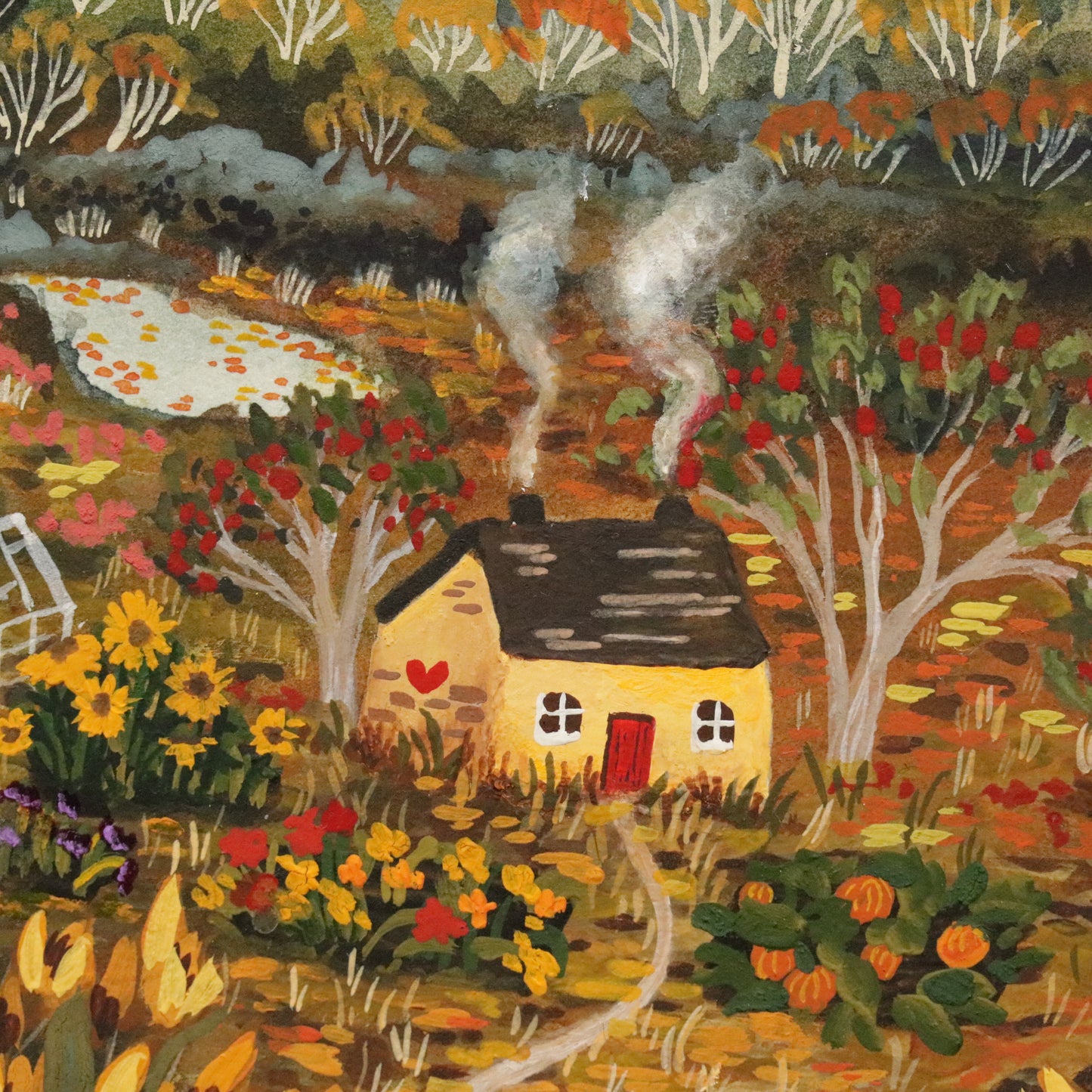 Original painting "Quiet Autumn"