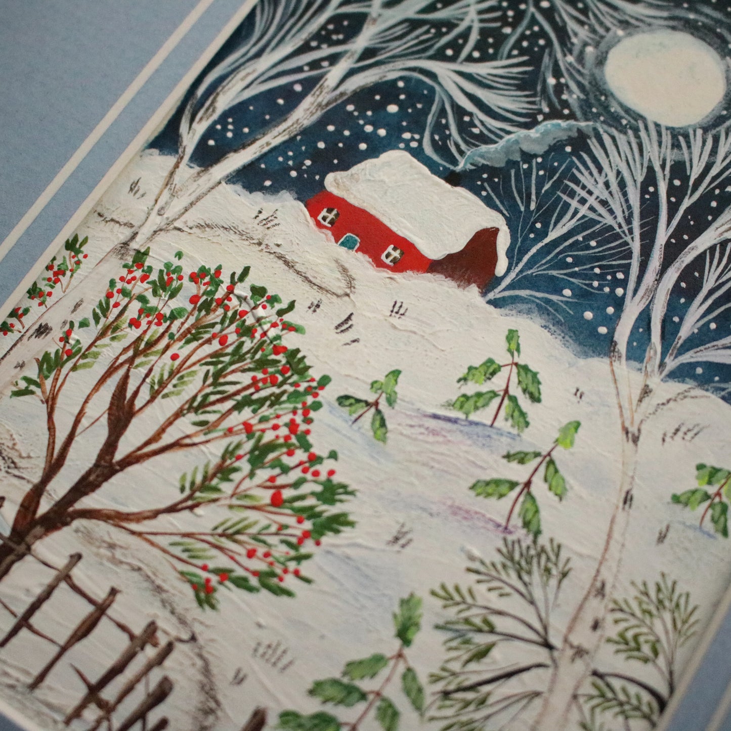 Original painting "Winter Moonlight"