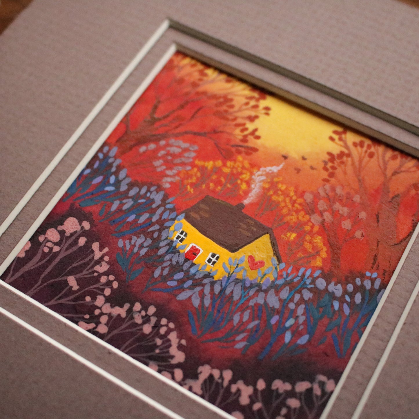 Original painting "Depths of Autumn Woodland"