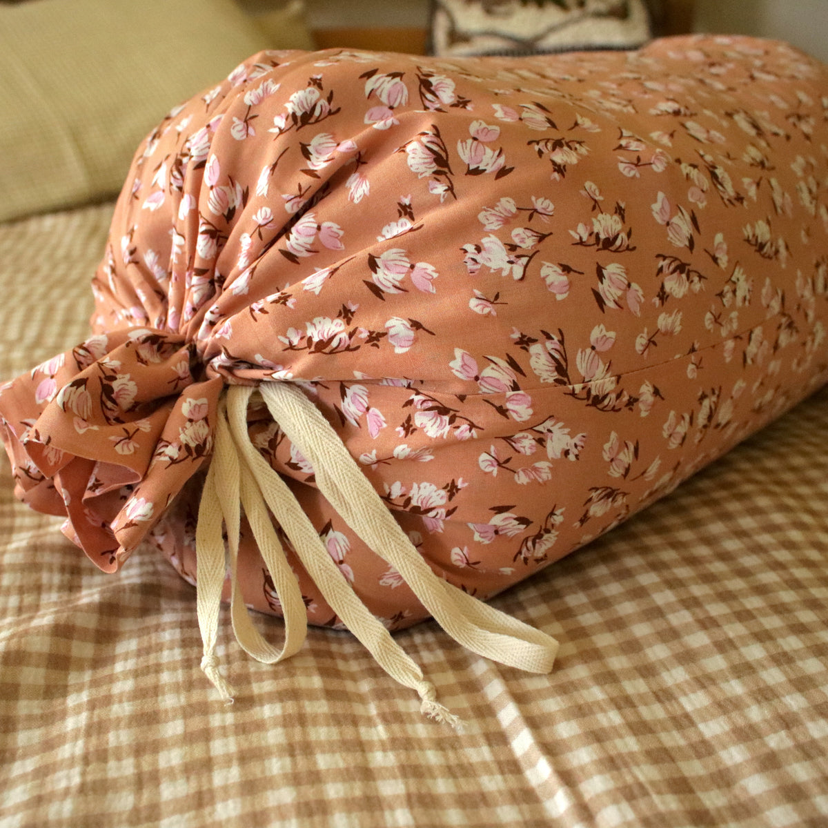 Heirloom Patchwork Blanket with an Embroidery "Oak Tree"