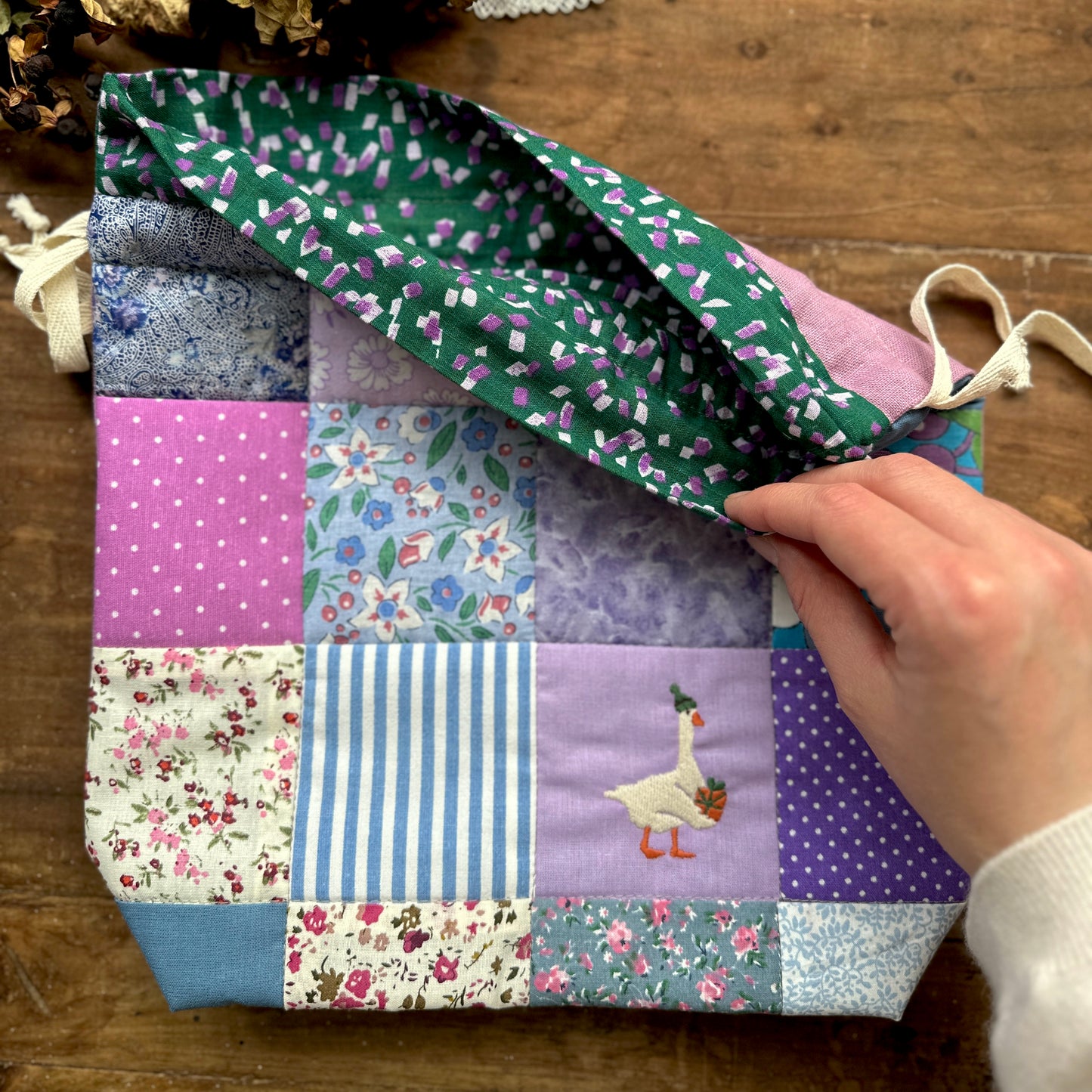 Patchwork Pouch Size M