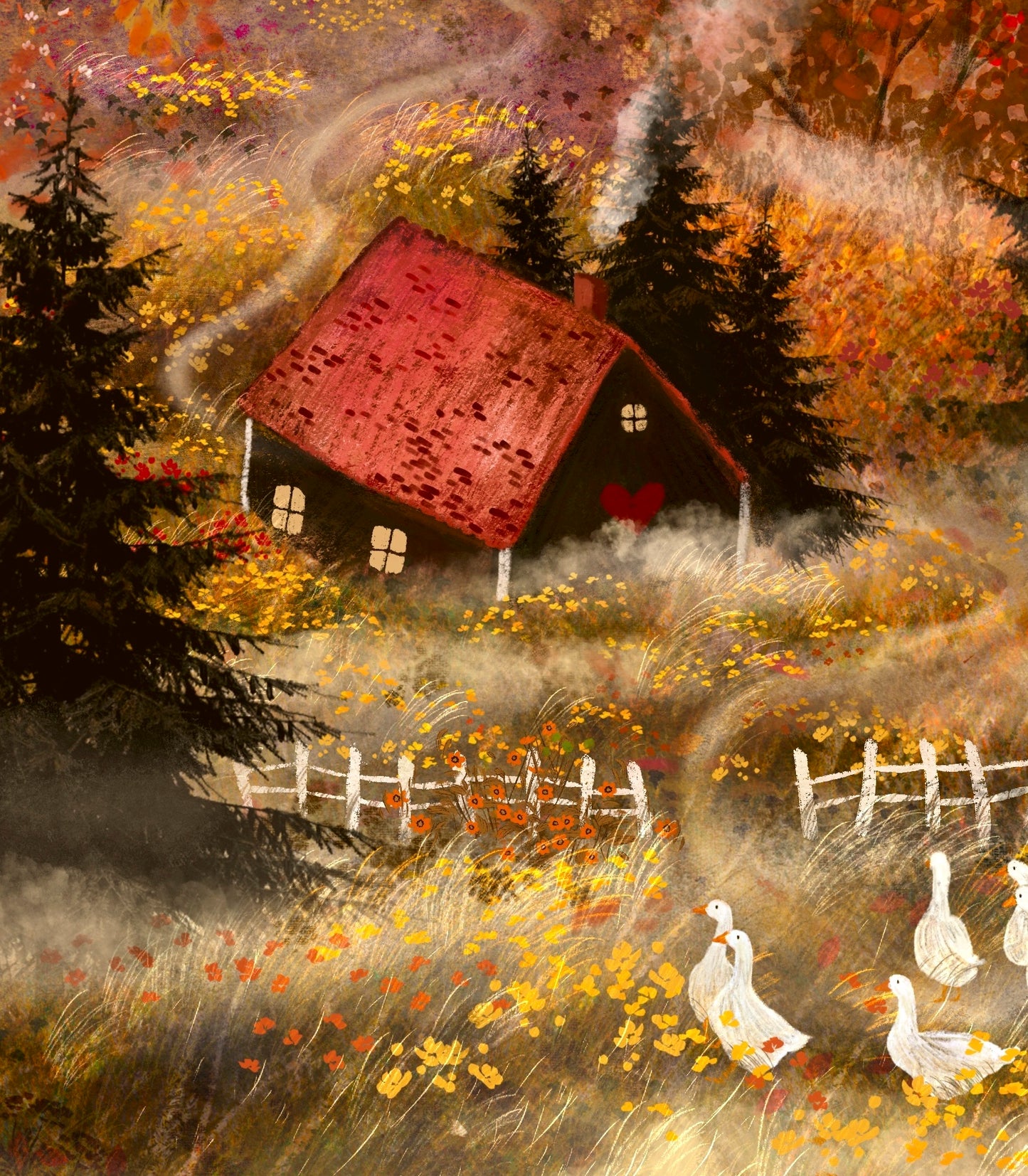 Giclee Fine Art Print "Misty Woodland"