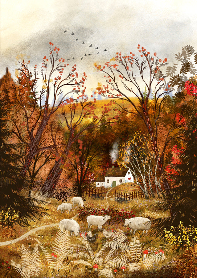 Giclee Fine Art Print "Fern and Sheep"
