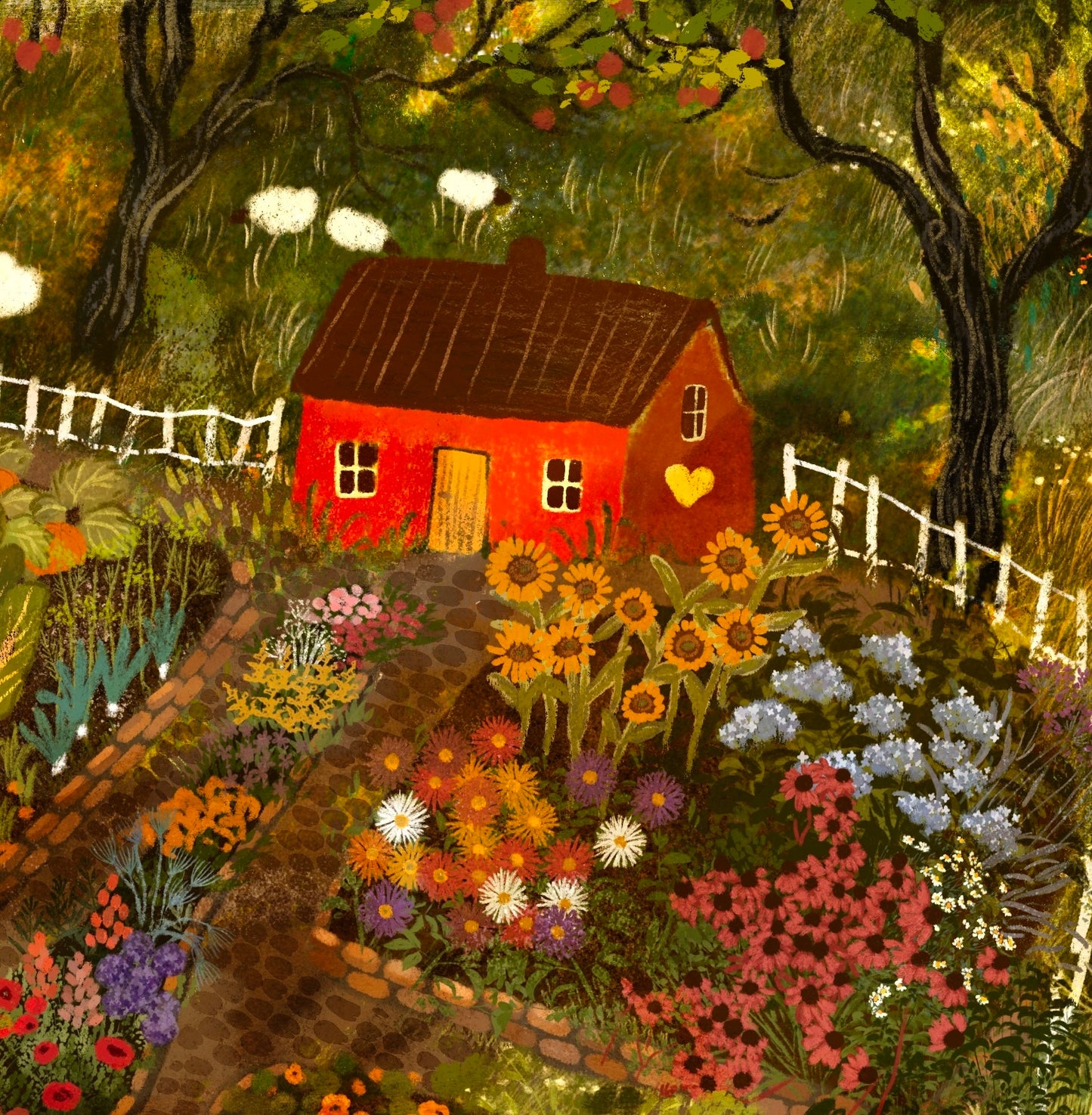 Giclee Fine Art Print "End of Summer Garden"