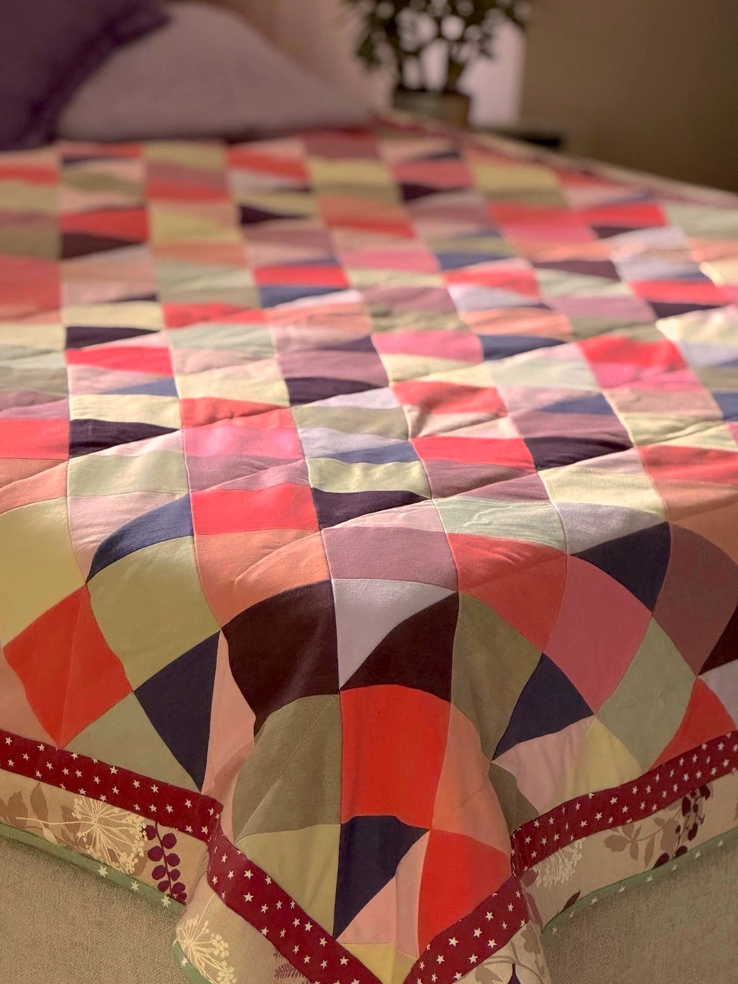 Heirloom Patchwork Blanket "Autumn Leaves"