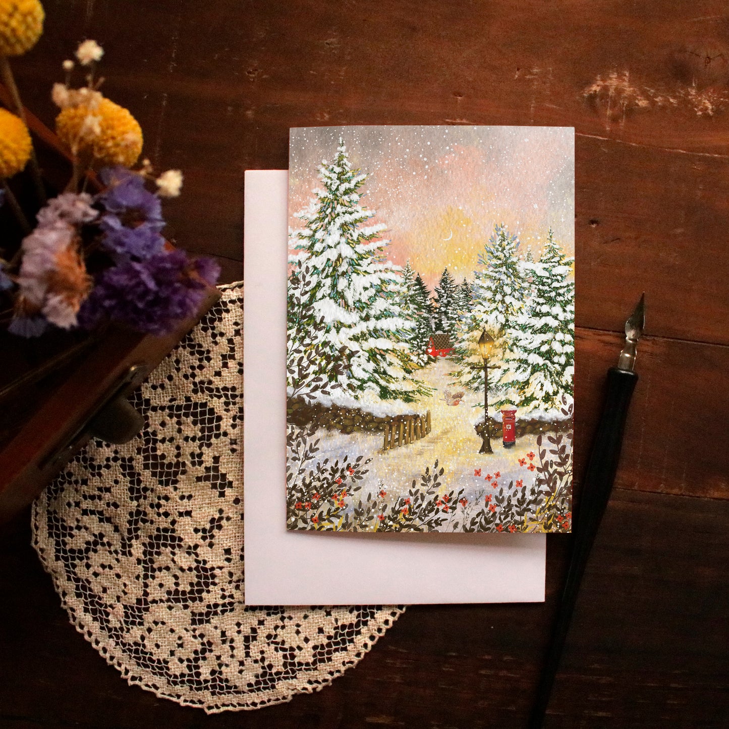Greeting Card set of 3 "Winter Woods"