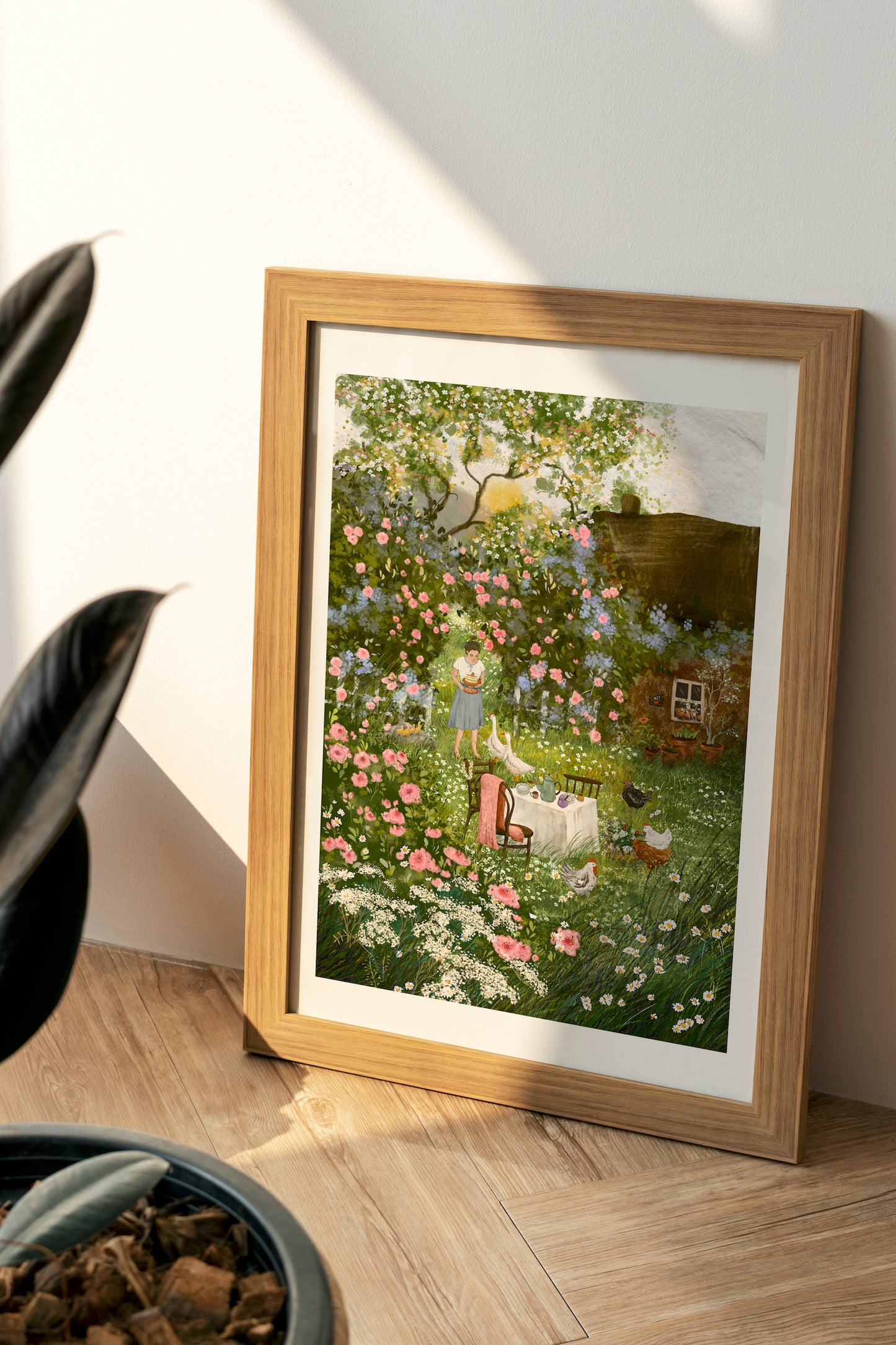 Giclee Fine Art Print "Rose Garden Picnic"