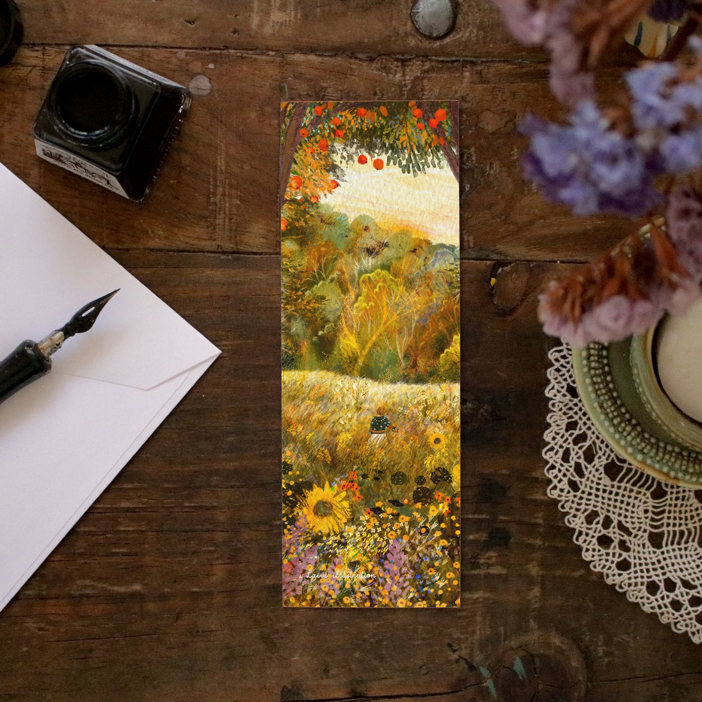 Set of 4 bookmarks "Autumn Days"