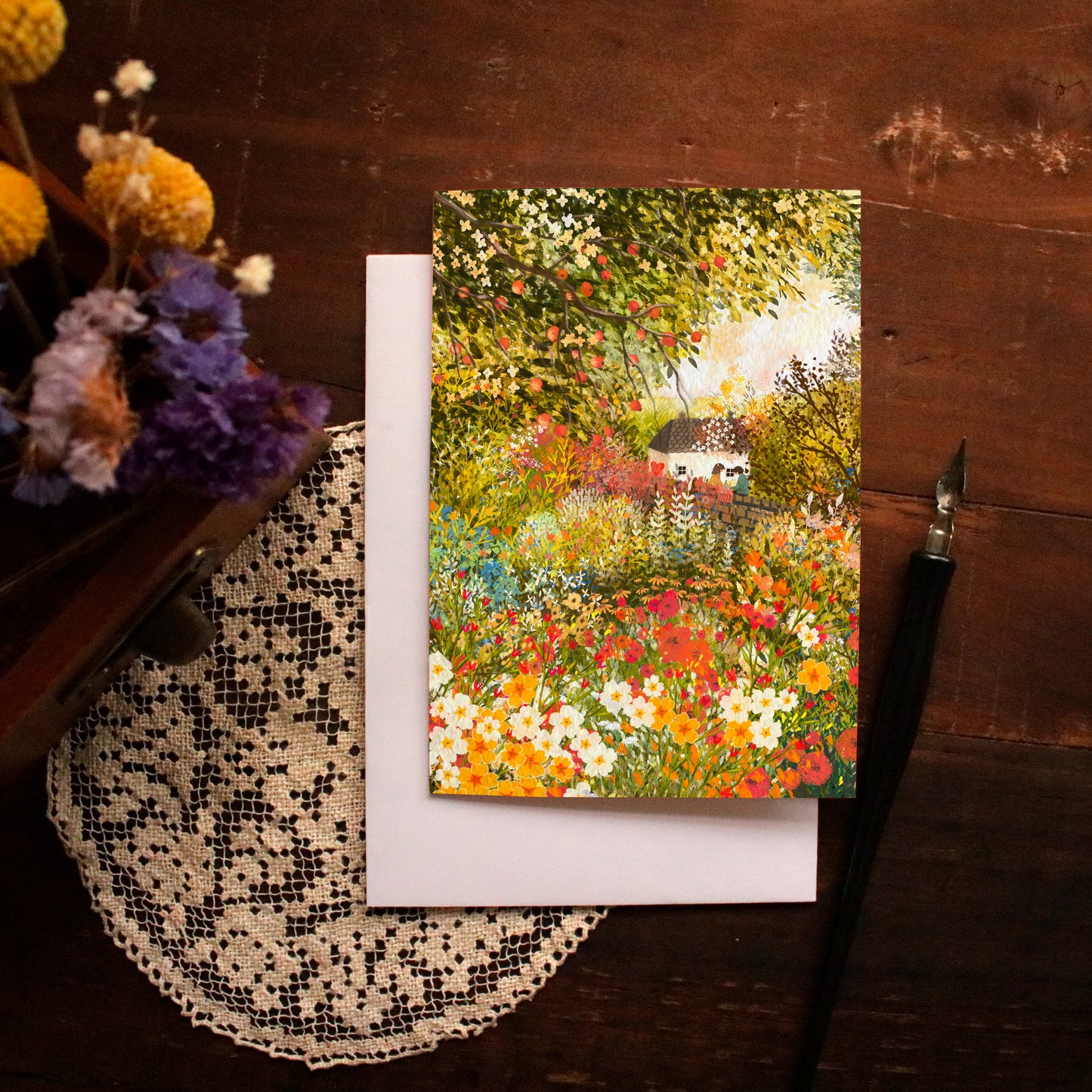 Greeting Card set of 4 "Autumn Days"