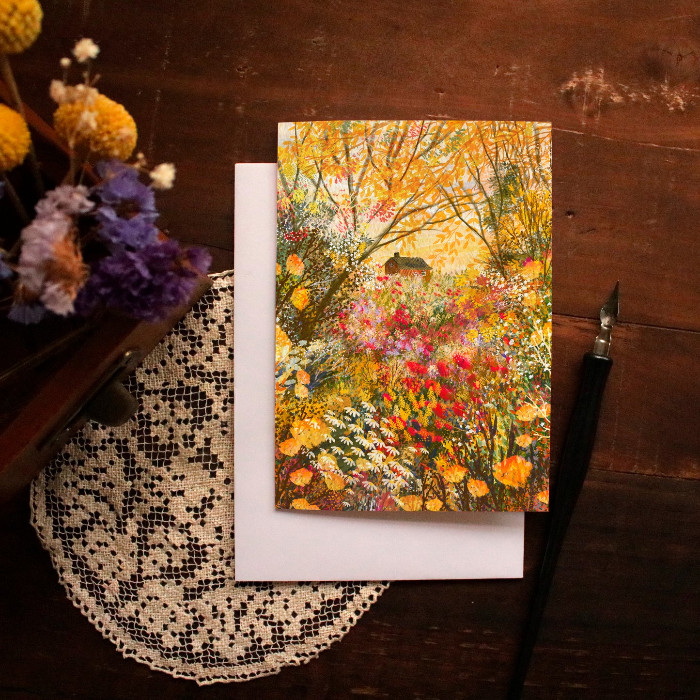 Greeting Card set of 4 "Autumn Days"