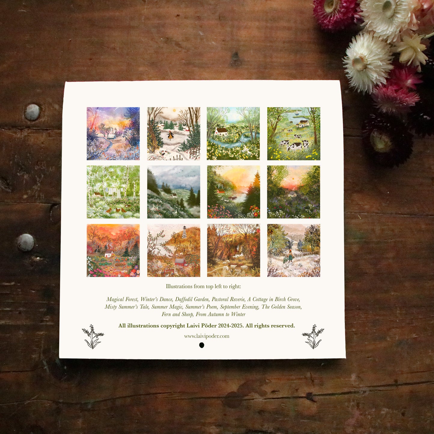 2025 Wall Calendar B-grade