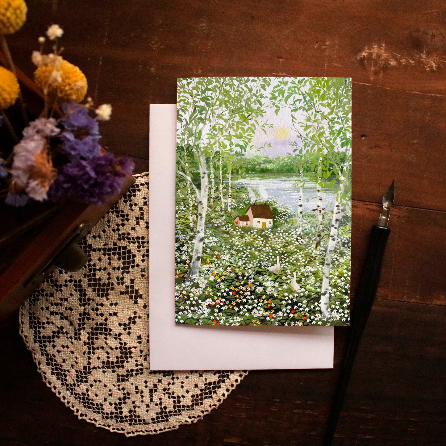 Greeting Cards set of 3 "March, April and May"