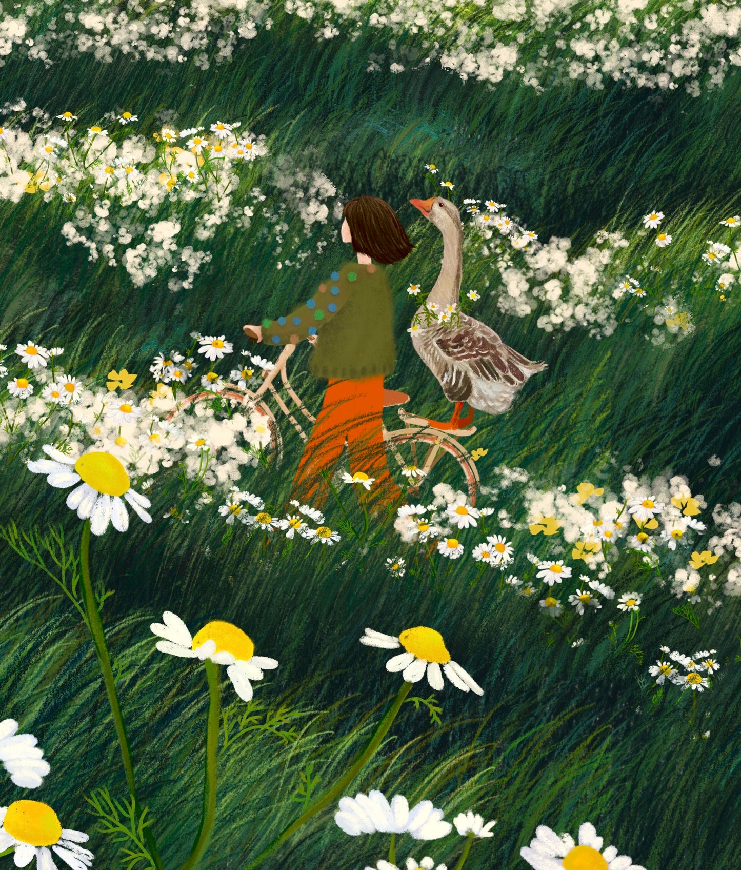 Giclee Fine Art Print "Chamomile Hill"