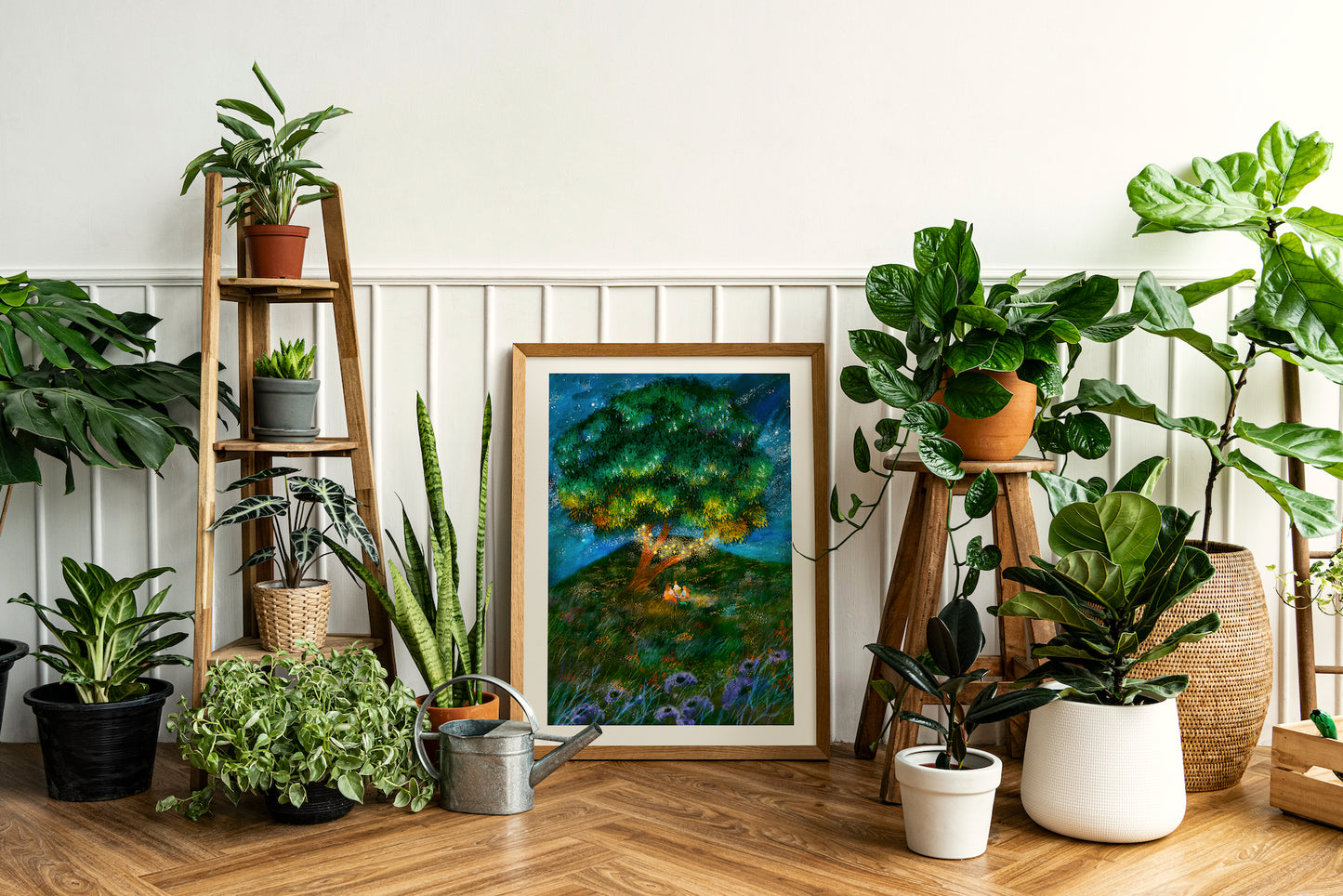 Giclee Fine Art Print "Summer Night Picnic"