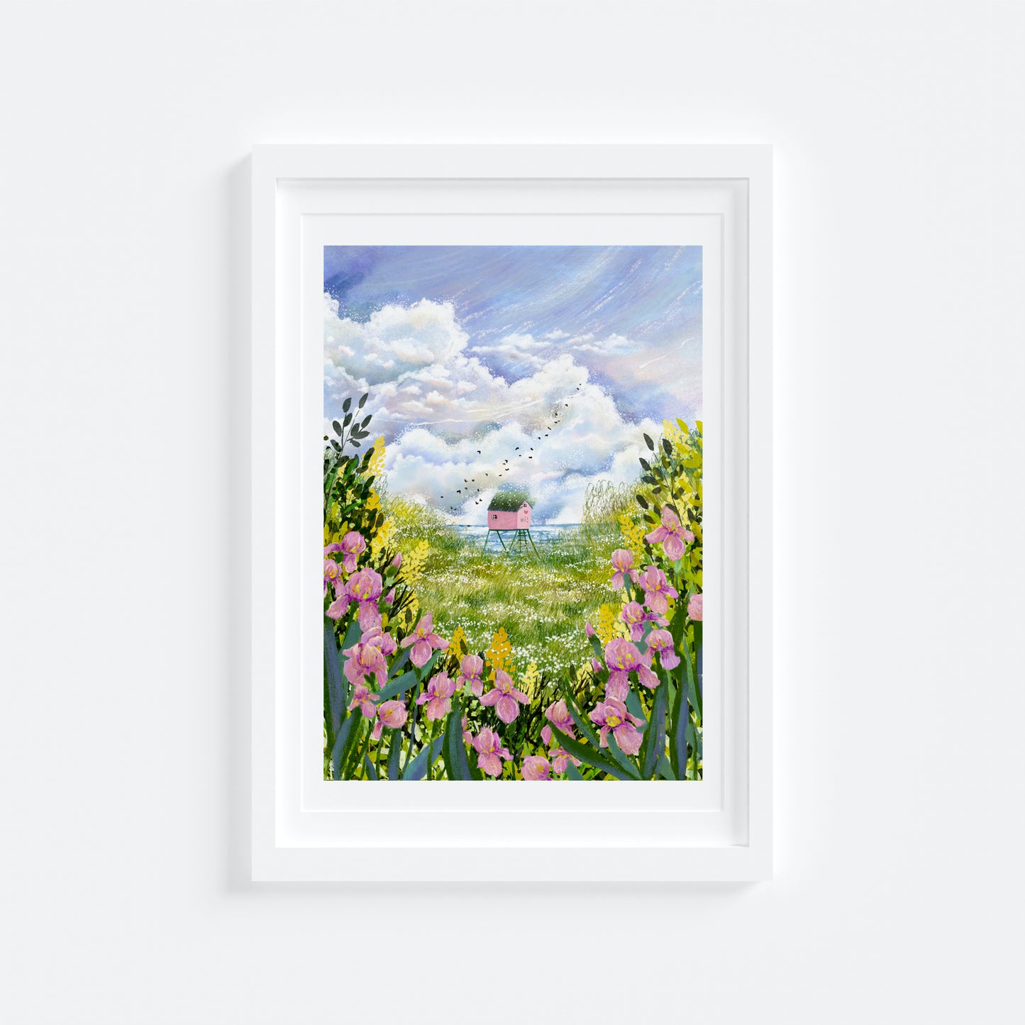 Giclee Fine Art Print "Irises by the Sea"