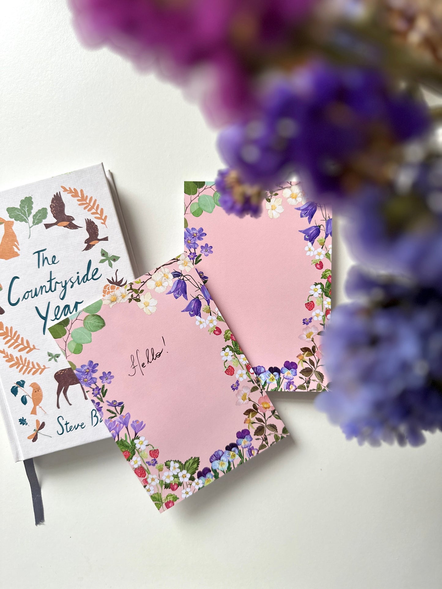 A6 Notepad "Strawberries and Blooms"