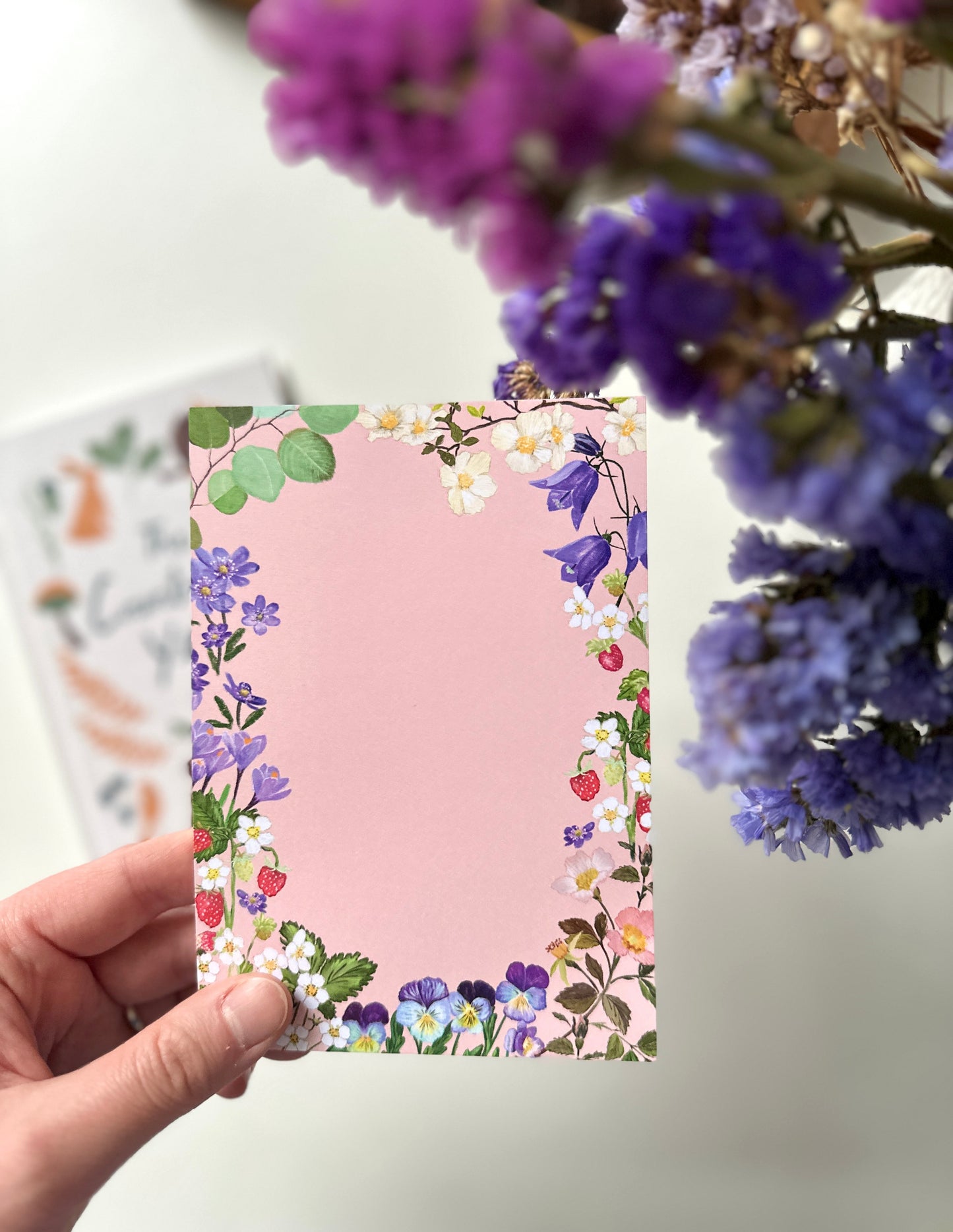 A6 Notepad "Strawberries and Blooms"