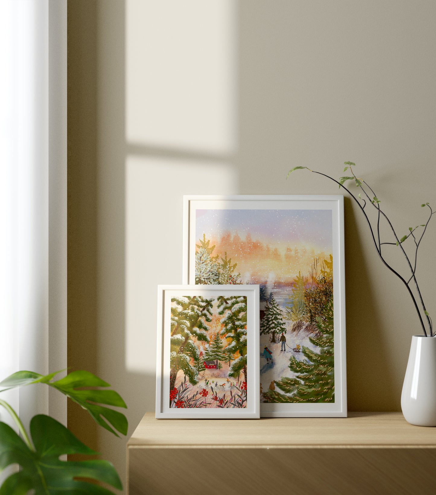 Giclee Fine Art Print "Frosty Fiery Winter Day"