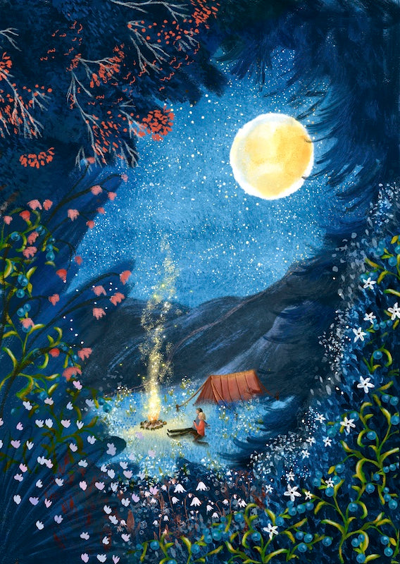 Giclee Fine Art Print "Camping"