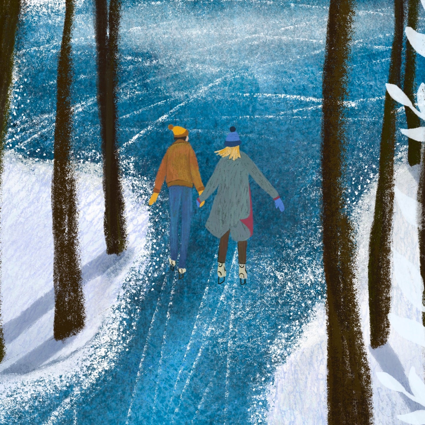 Giclée Fine Art Print "Midwinter Ice skating"