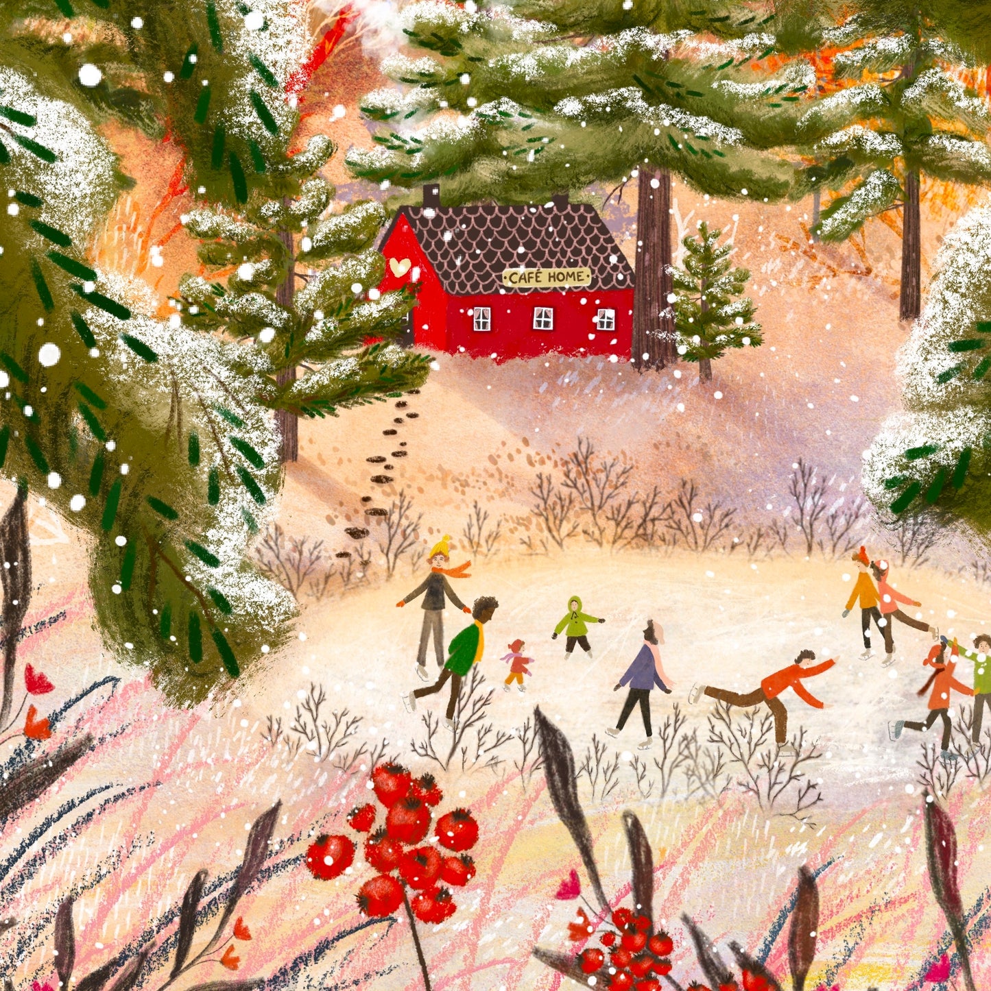 Giclée Fine Art Print "Happy Winter"