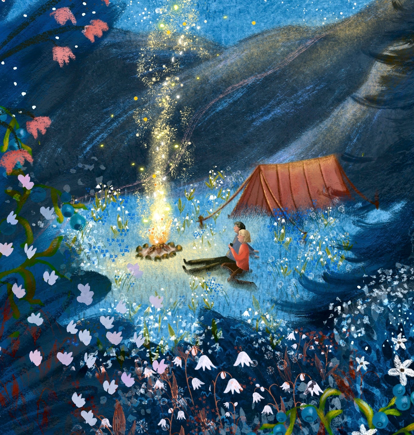 Giclee Fine Art Print "Camping"