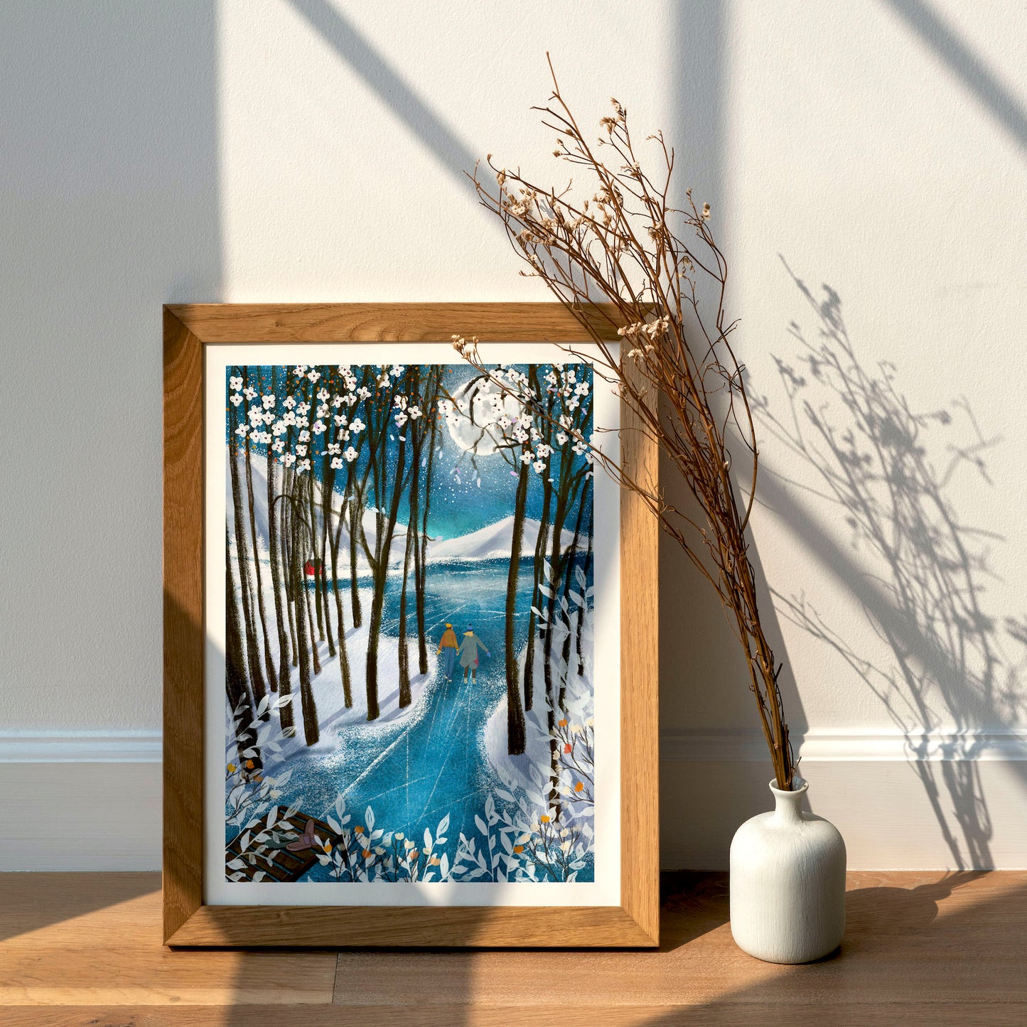 Giclée Fine Art Print "Midwinter Ice skating"