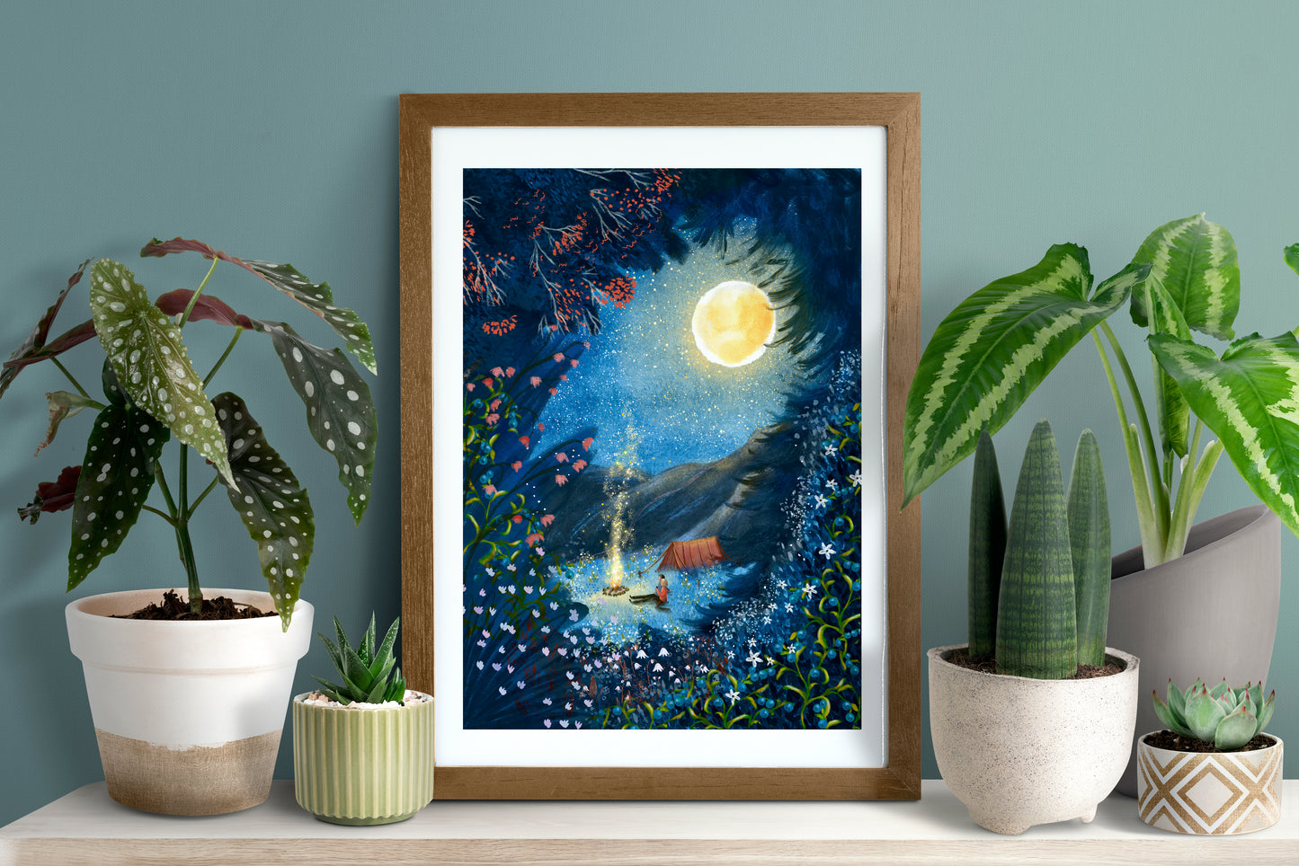 Giclee Fine Art Print "Camping"