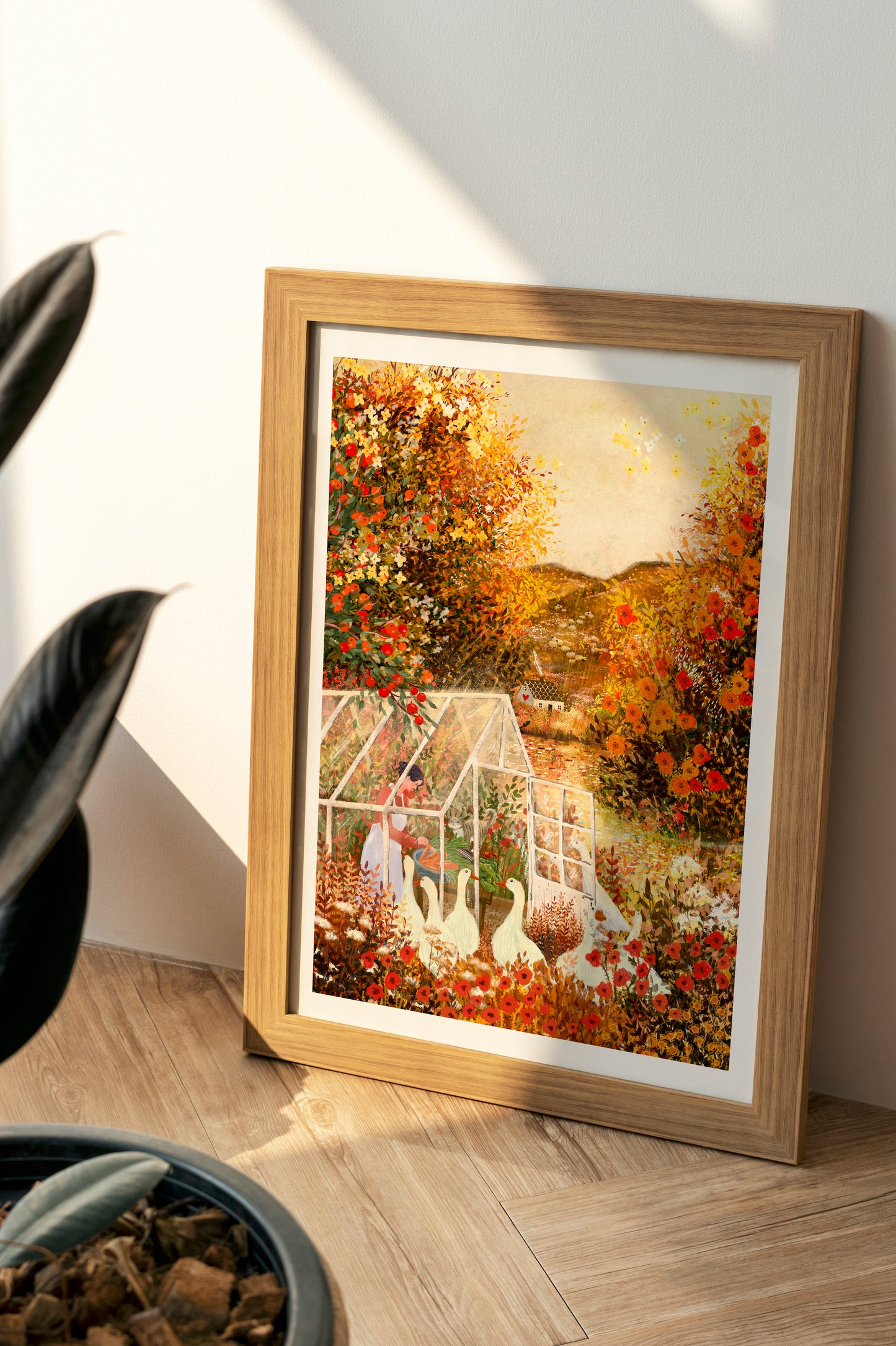 Giclee Fine Art Print "Greenhouse Visitors"