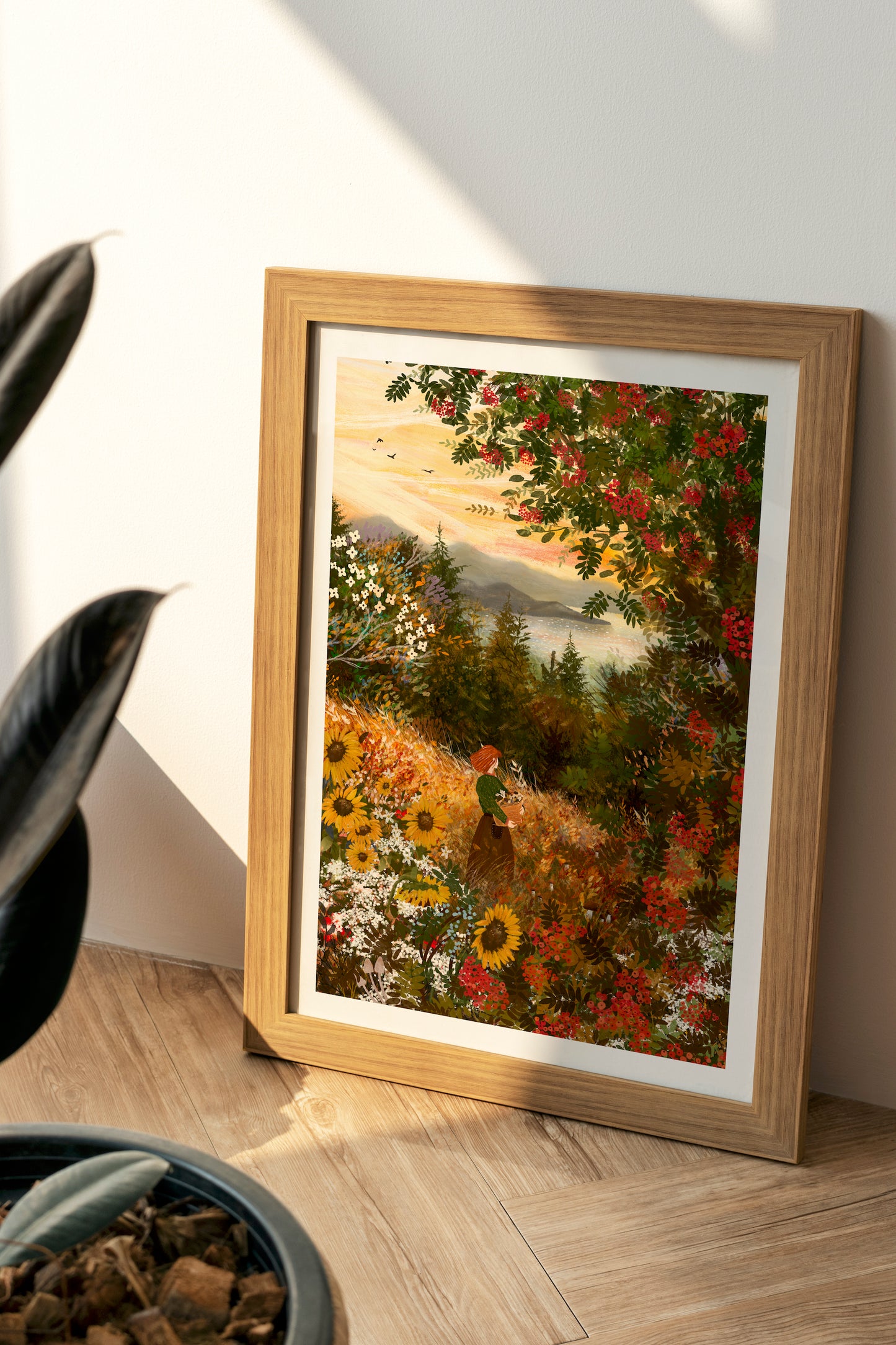 Giclee Fine Art Print "Autumn Views and Foraging"