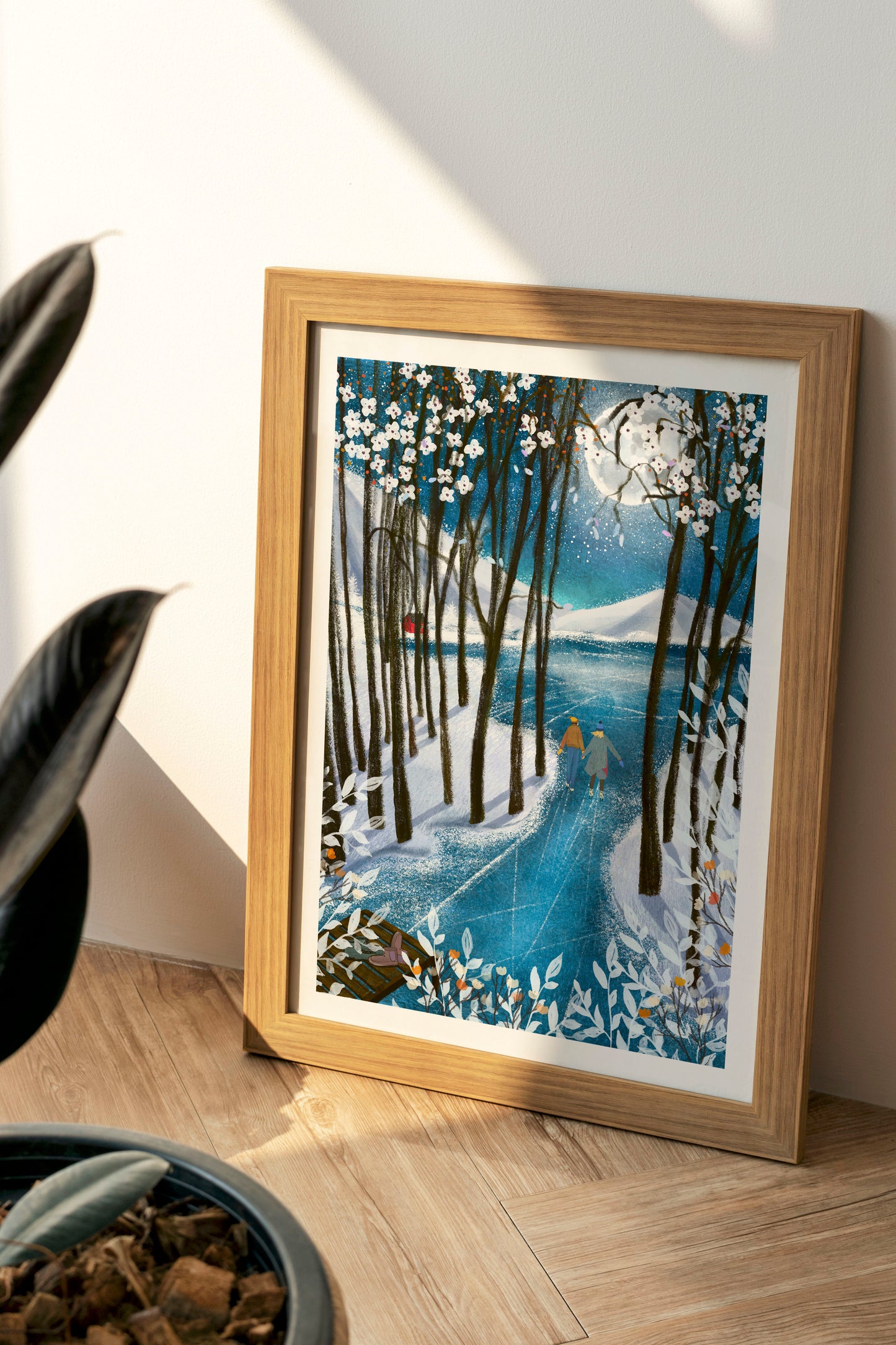 Giclée Fine Art Print "Midwinter Ice skating"