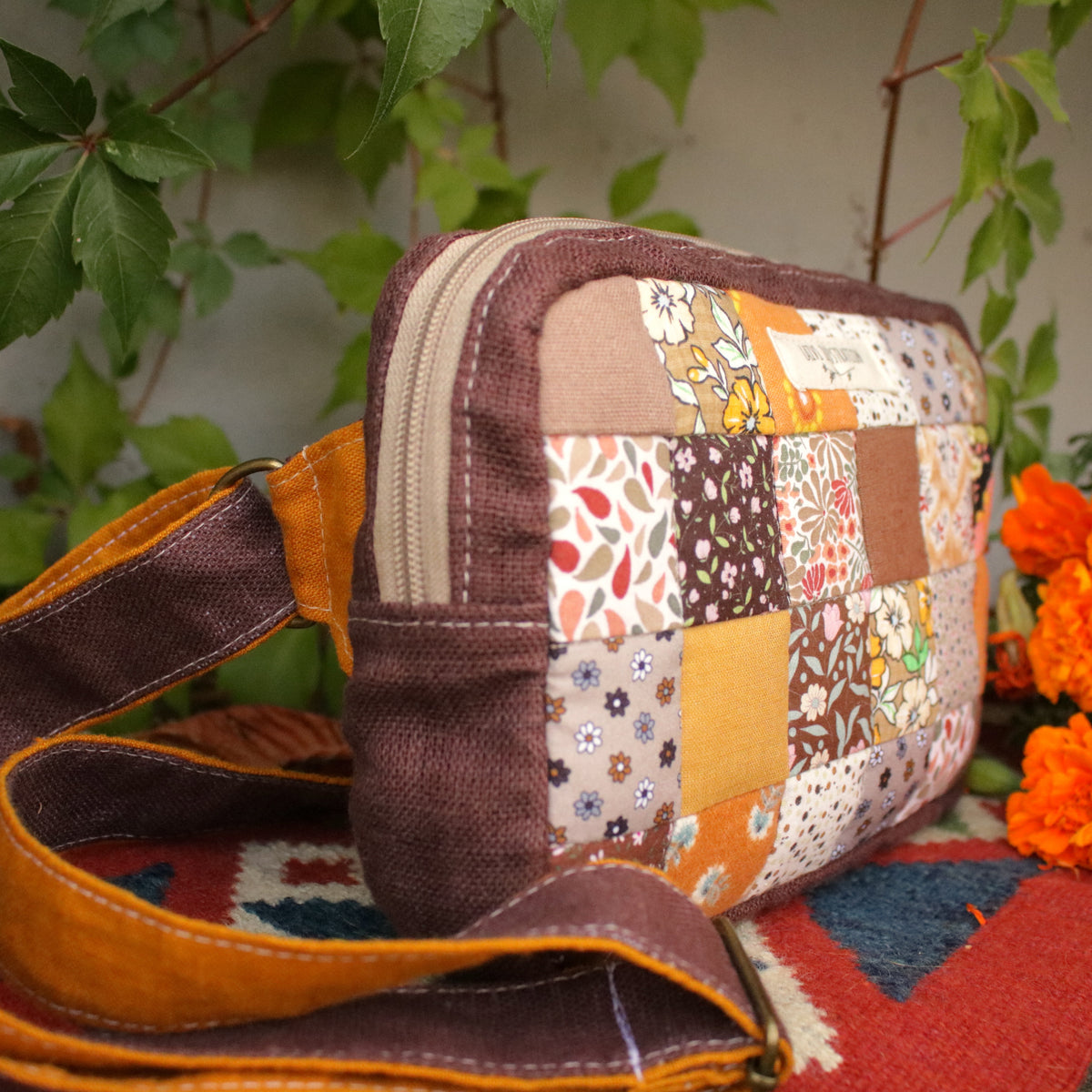 Patchwork Bum Bag "Wild Chestnut"