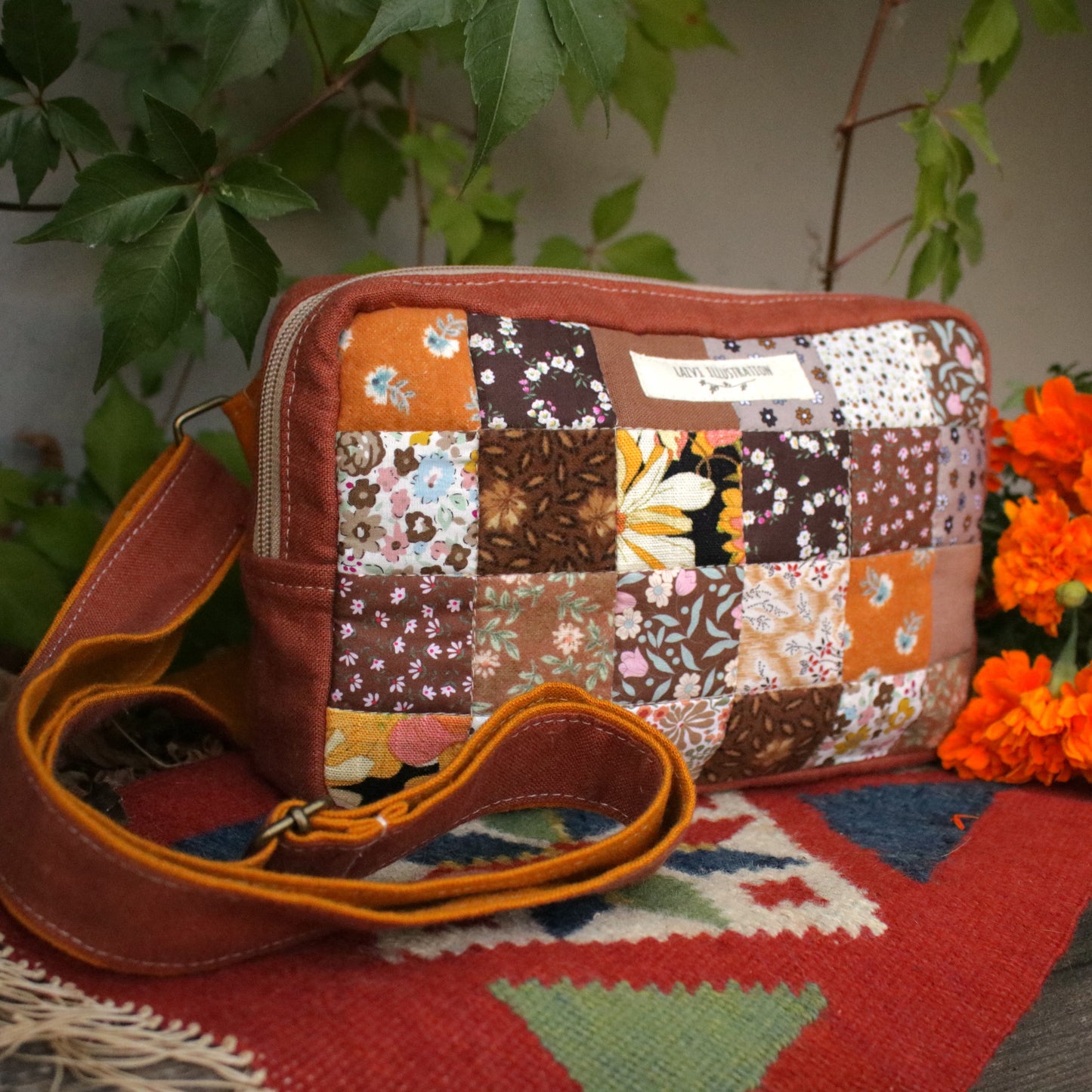 Patchwork Bum Bag "October Hues"