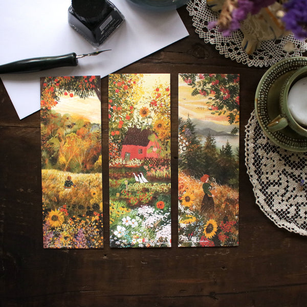 Set of 3 bookmarks "Golden Autumn"