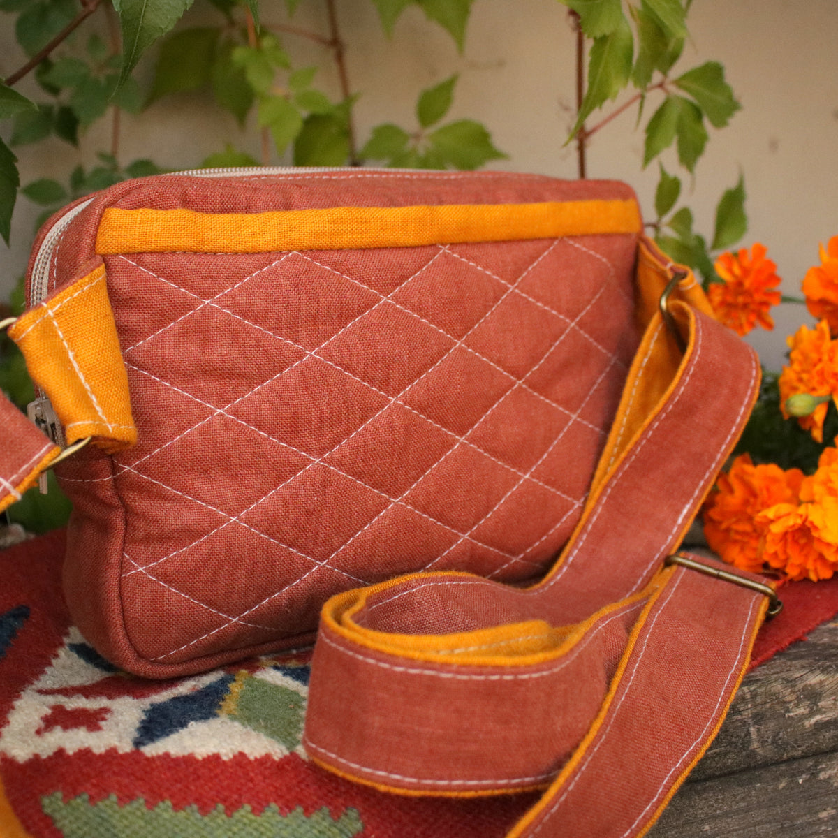 Patchwork Bum Bag "October Hues"